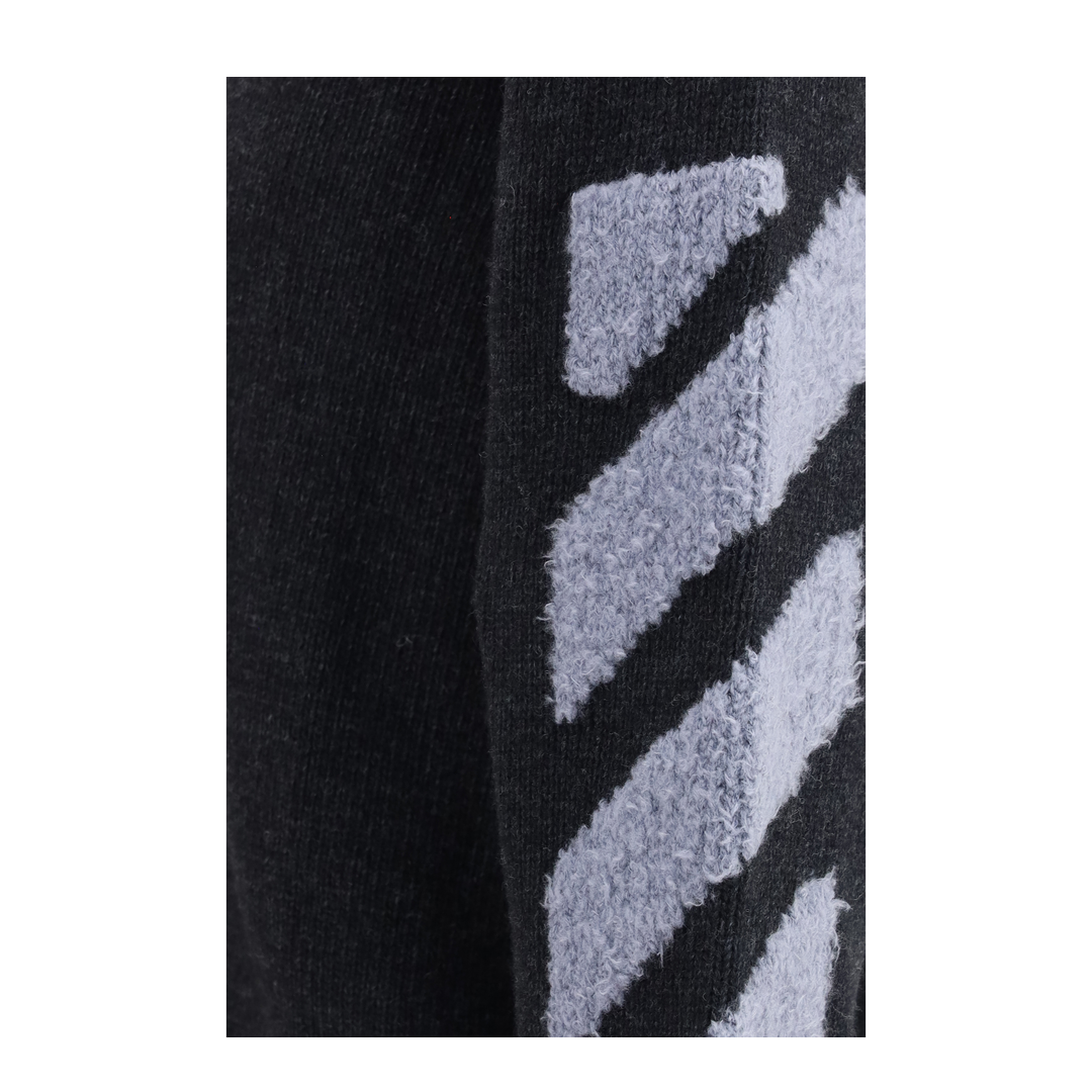 MAYFEYR - Off-White - Diag Fuzzy Crewneck Sweater - OMHE087F26KNI00200