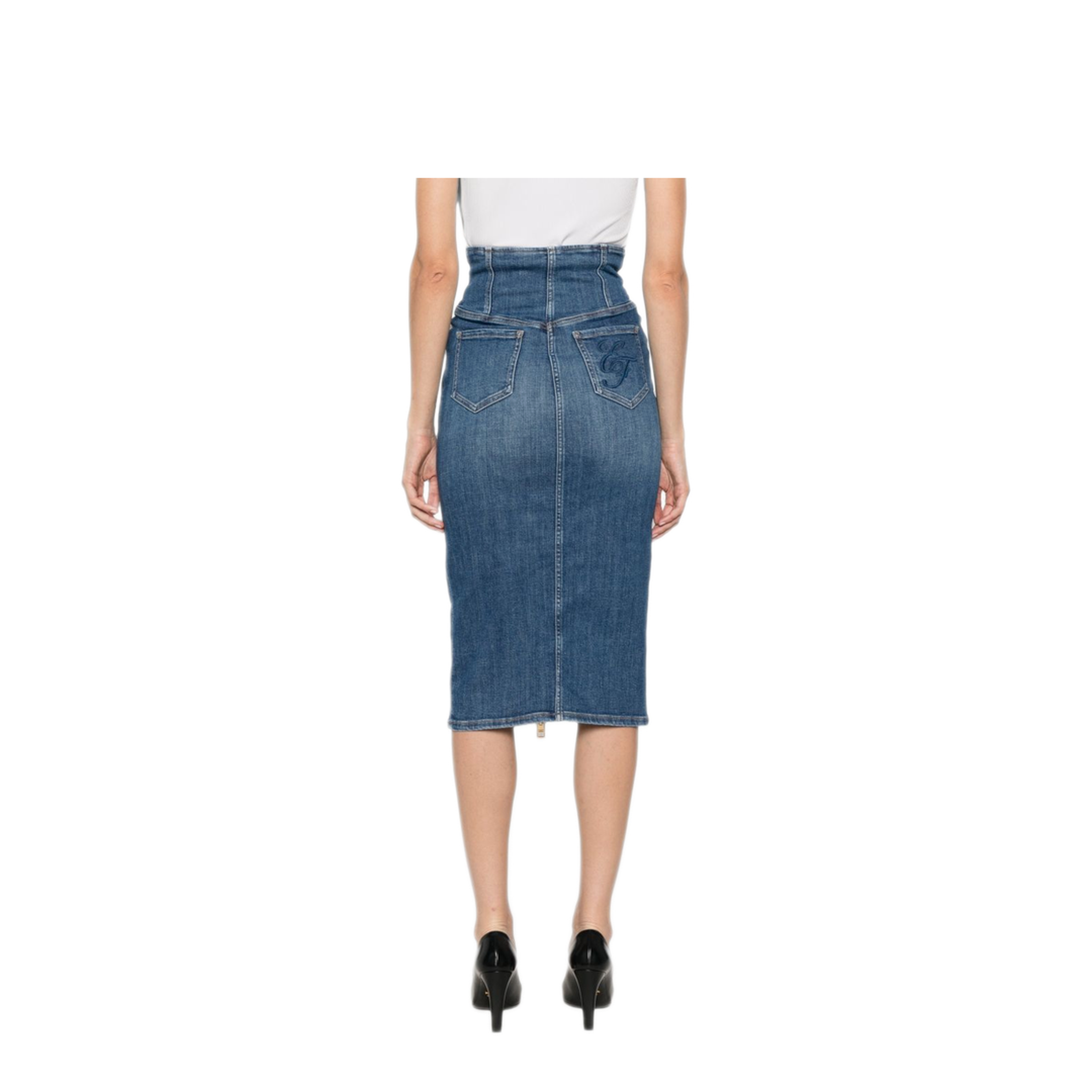 MAYFEYR - Elisabetta Franchi - Skirts Navy - GJ01N66E2139