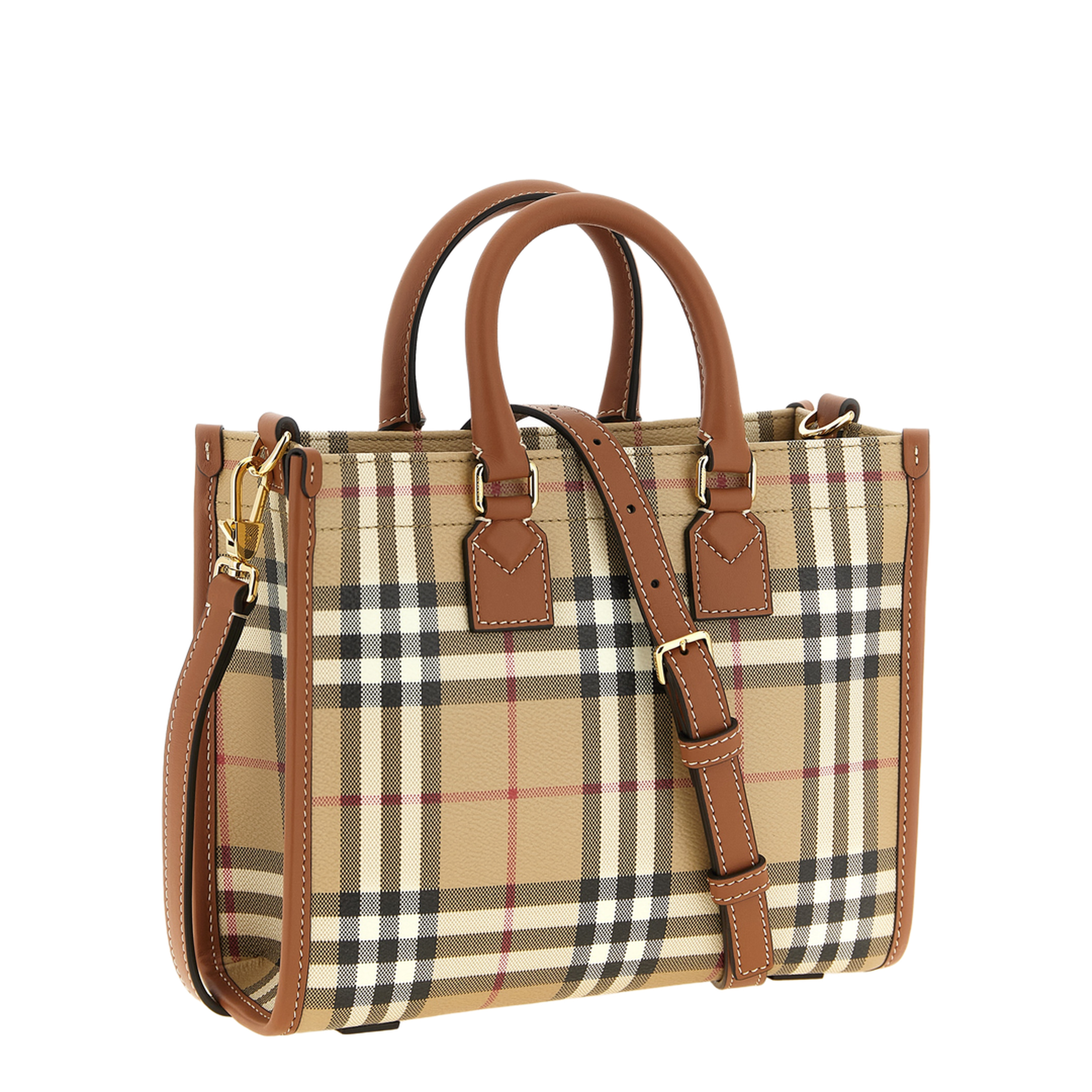 MAYFEYR - Burberry - Mini Shopping Bag - 8109793VNTGCHKBRIARBROWN