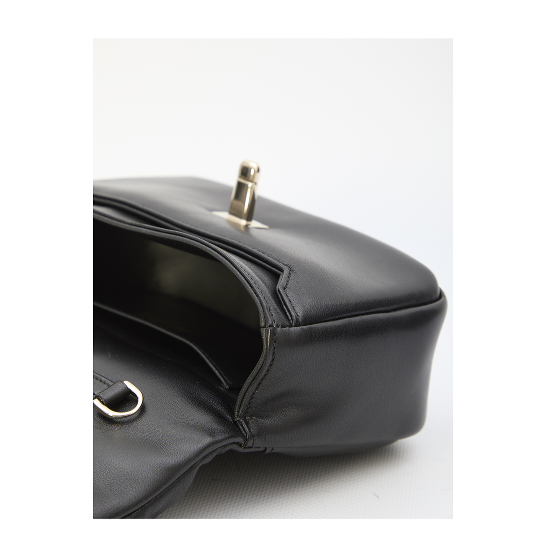 Viv' Choc Mini Bag in leather