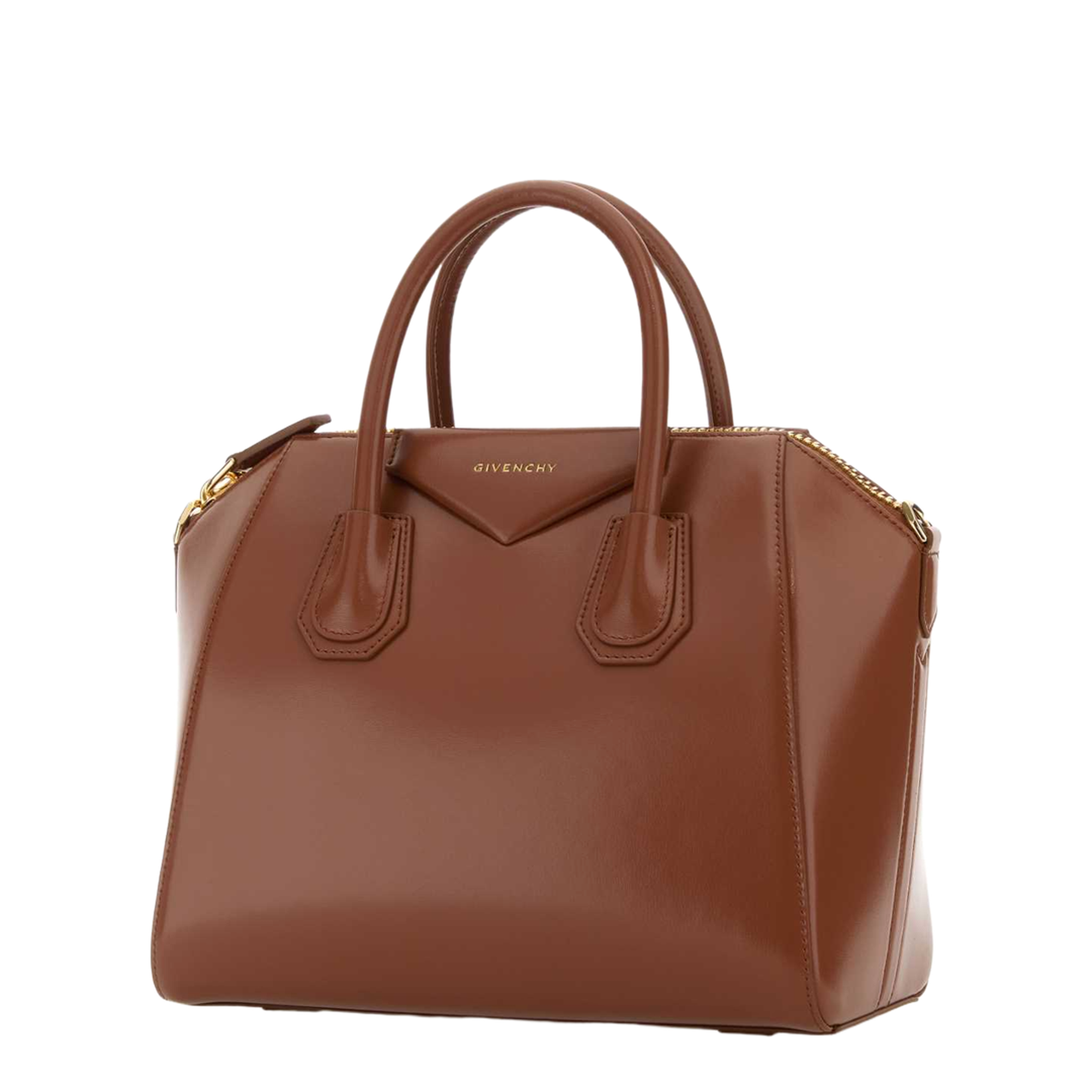 Zipper Closure Tote Bag with Adjustable and Removable Leather Strap