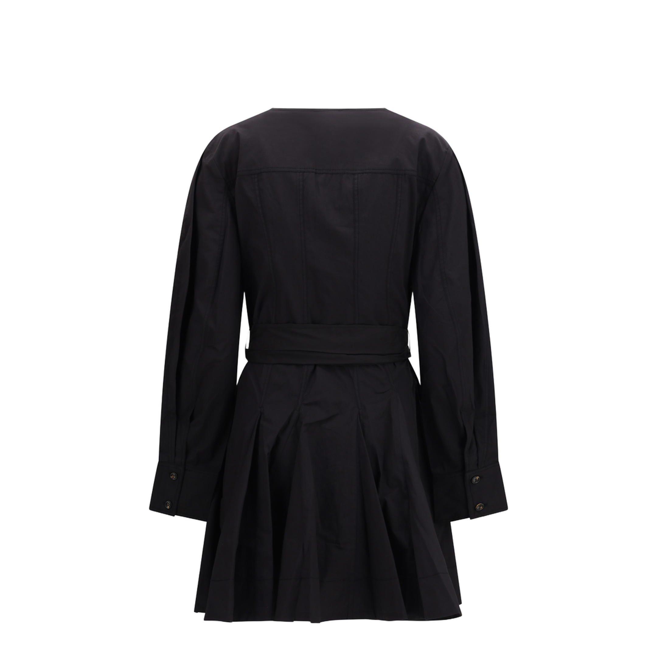 MAYFEYR - Ganni - Short Shirt Dress With Belt - A1030479
