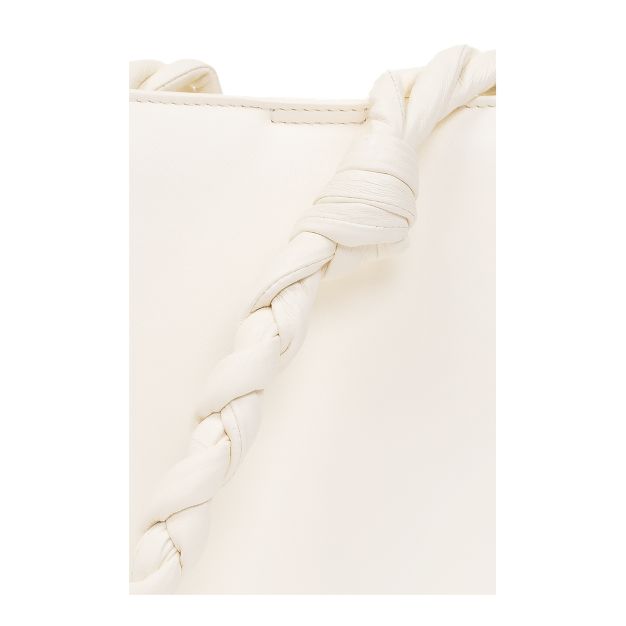 Tangle Leather Shoulder Bag Ivory