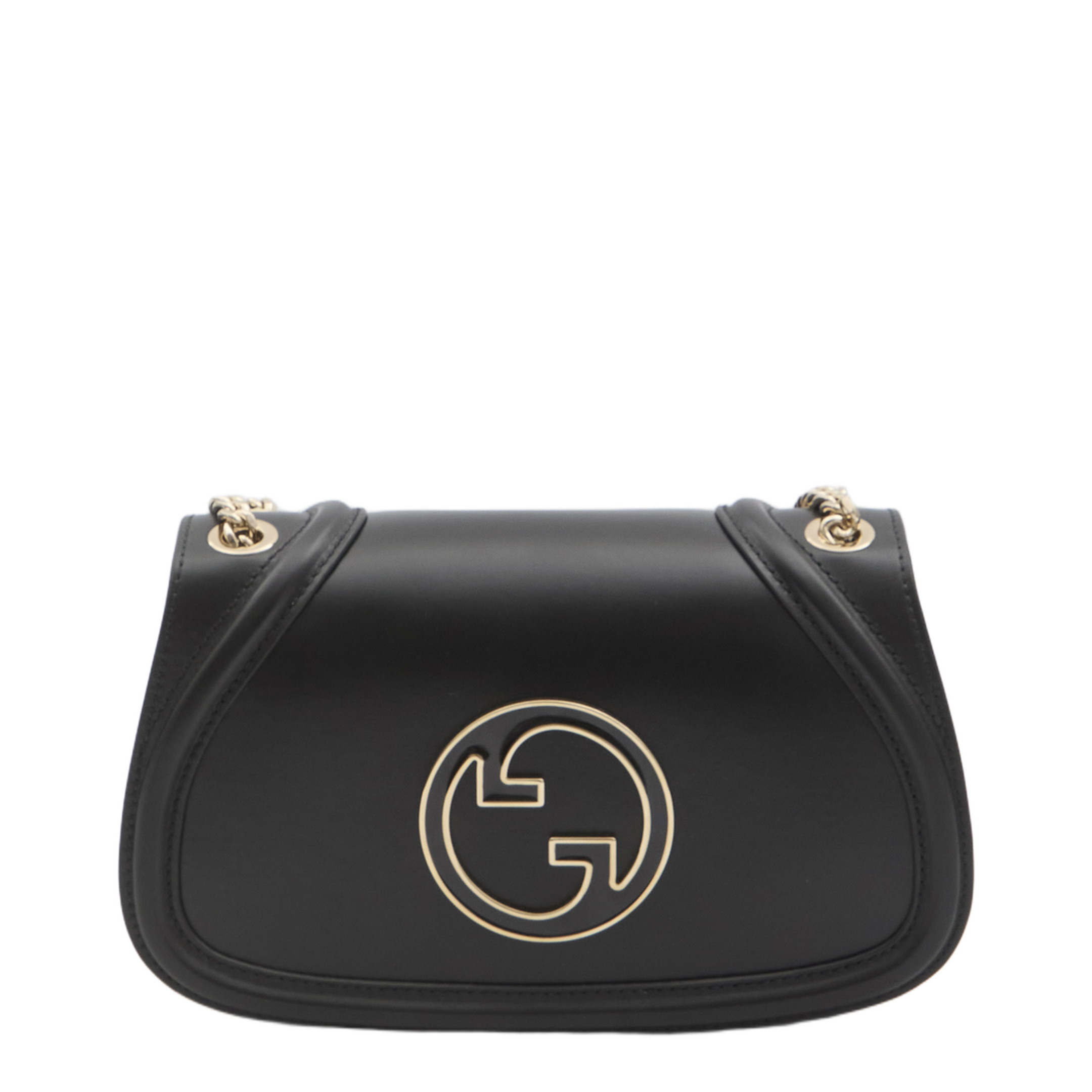 Blondie Medium Leather Shoulder Bag - Black