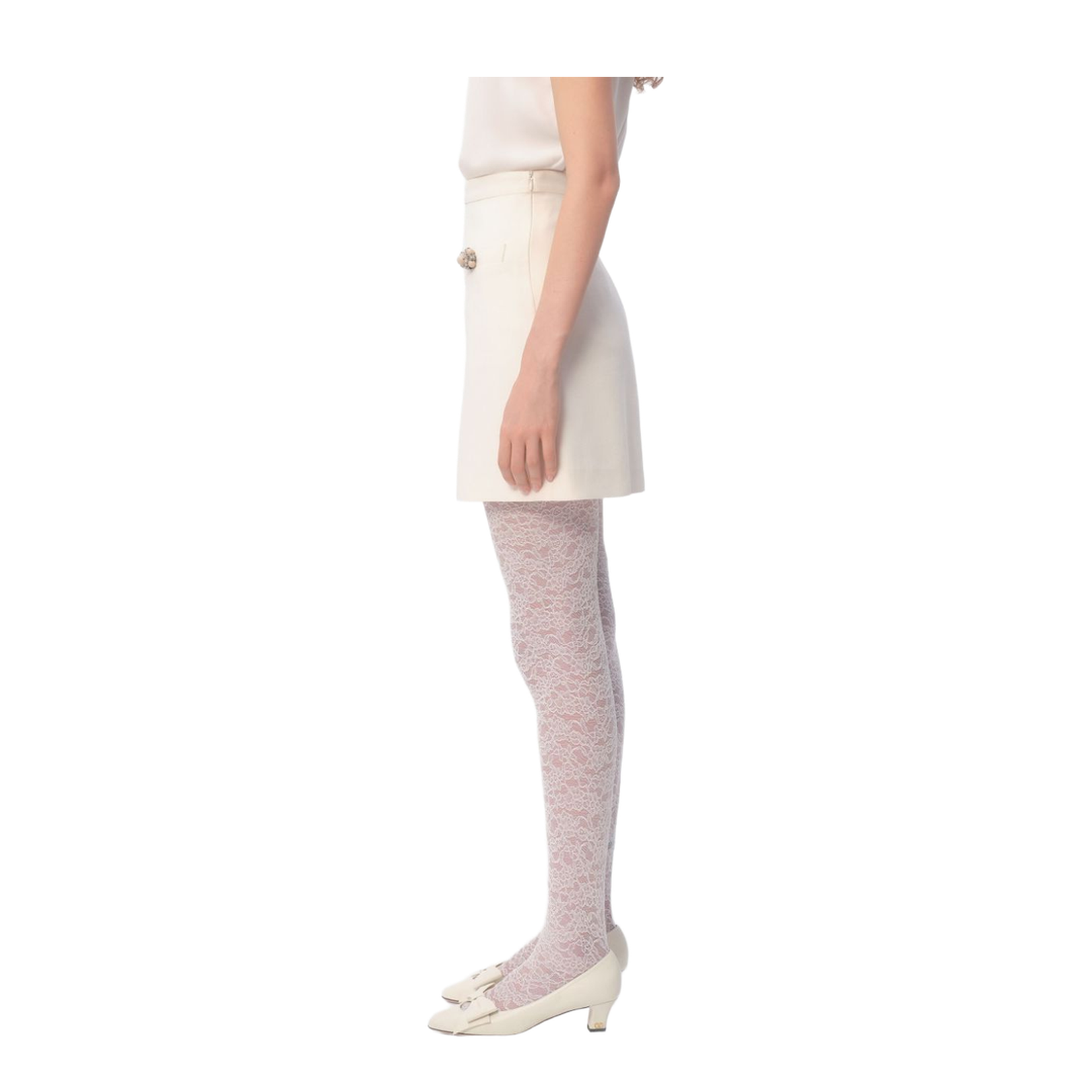 Ivory A-Line Skirt