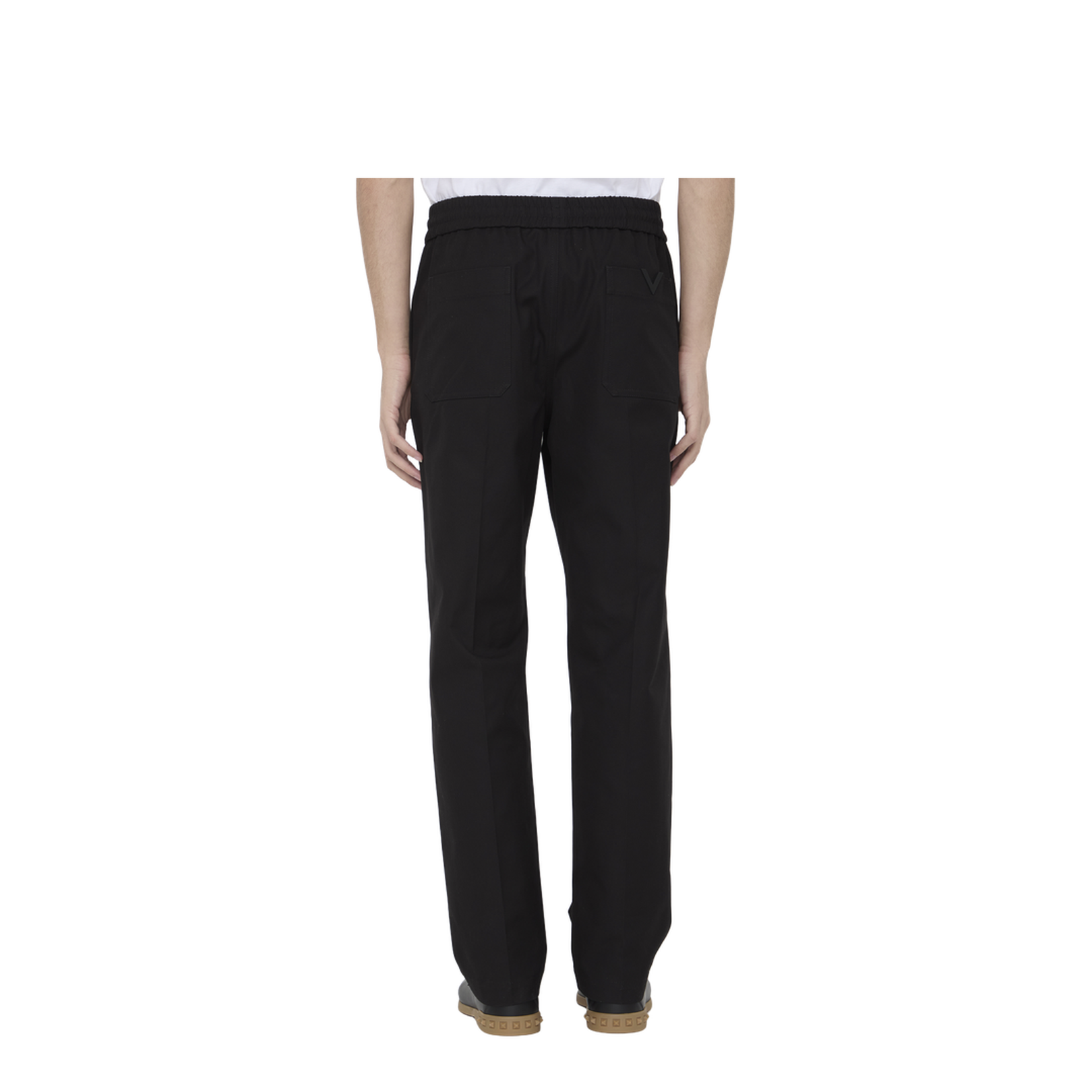 Black Stretch Cotton Pant