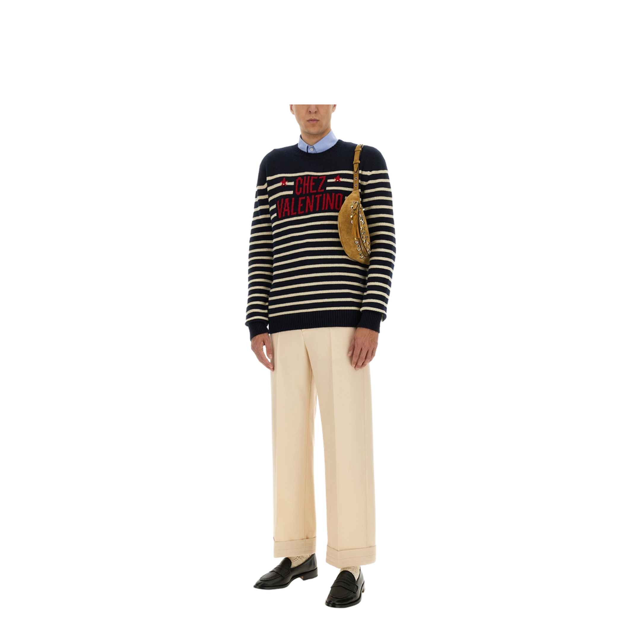 Men's Striped Wool Sweater