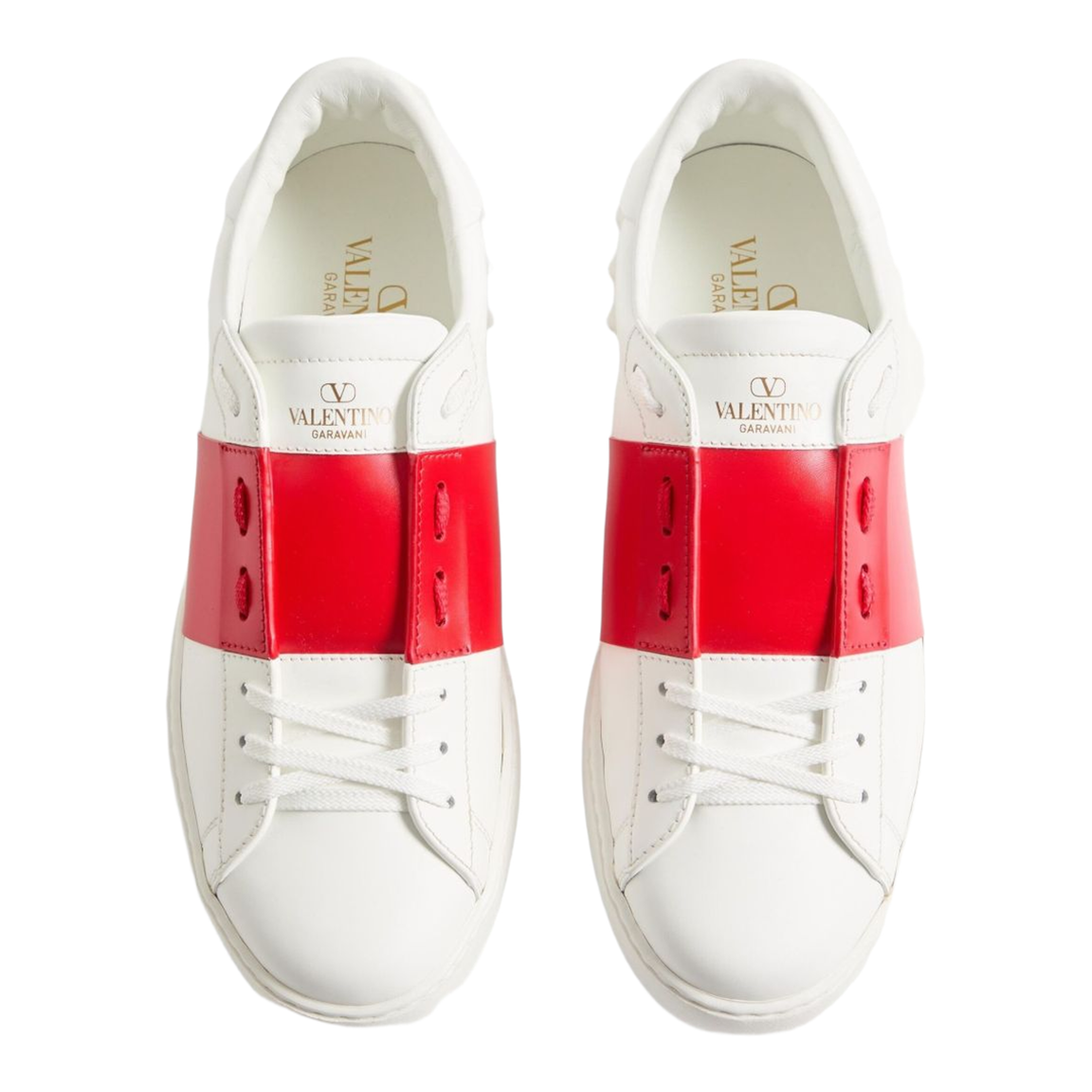 Open Leather Sneakers