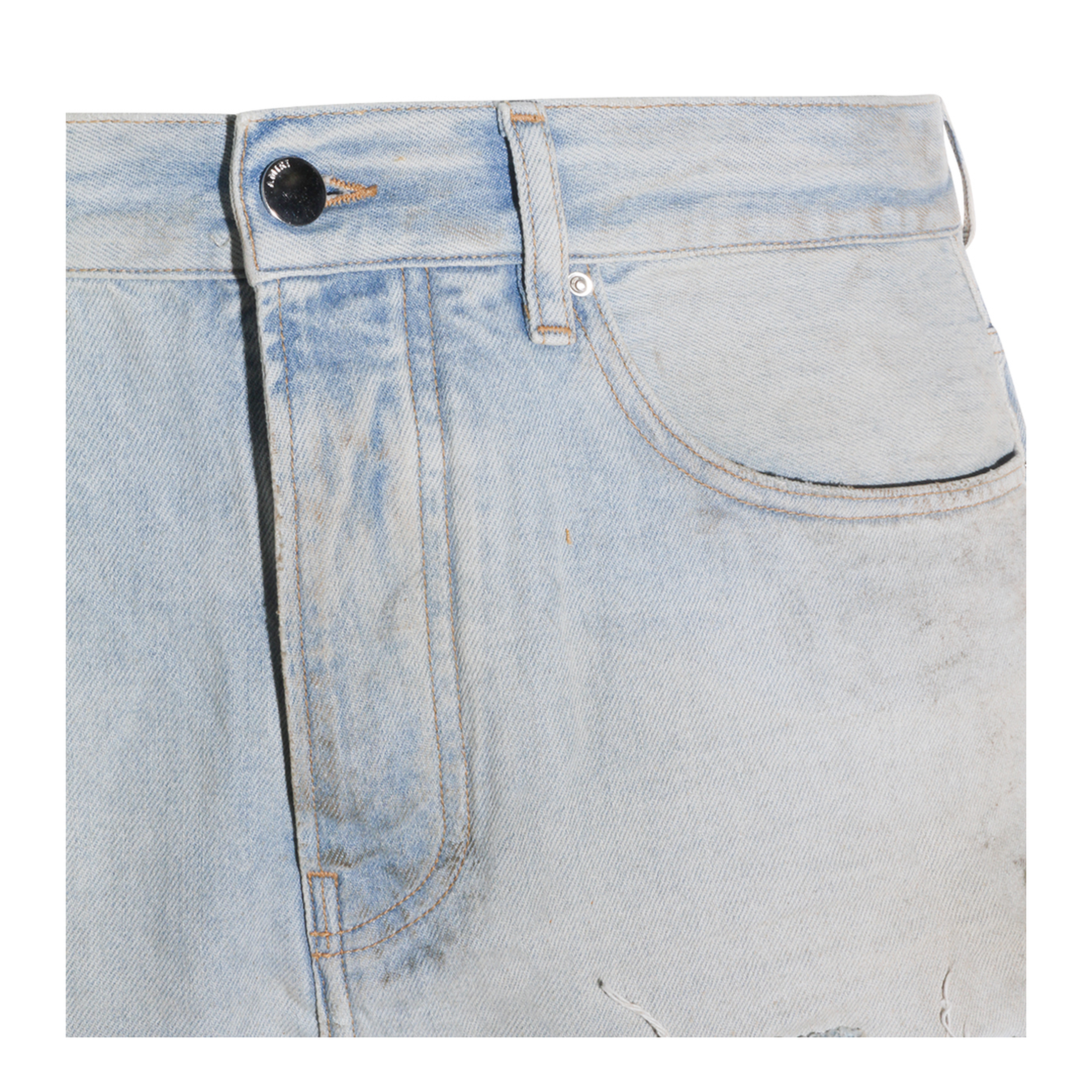 Light Blue Cotton Denim Jeans