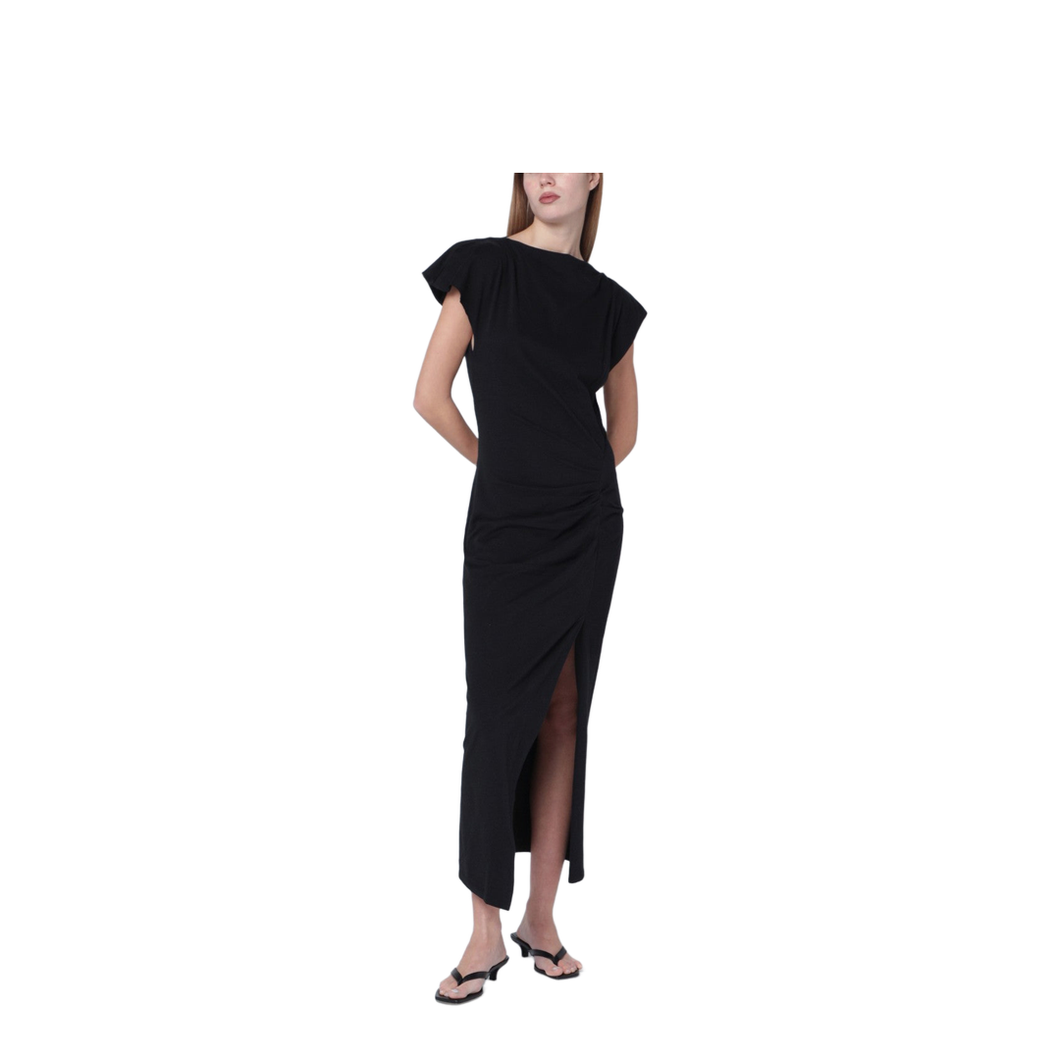 Long Black Nadela Jersey Dress