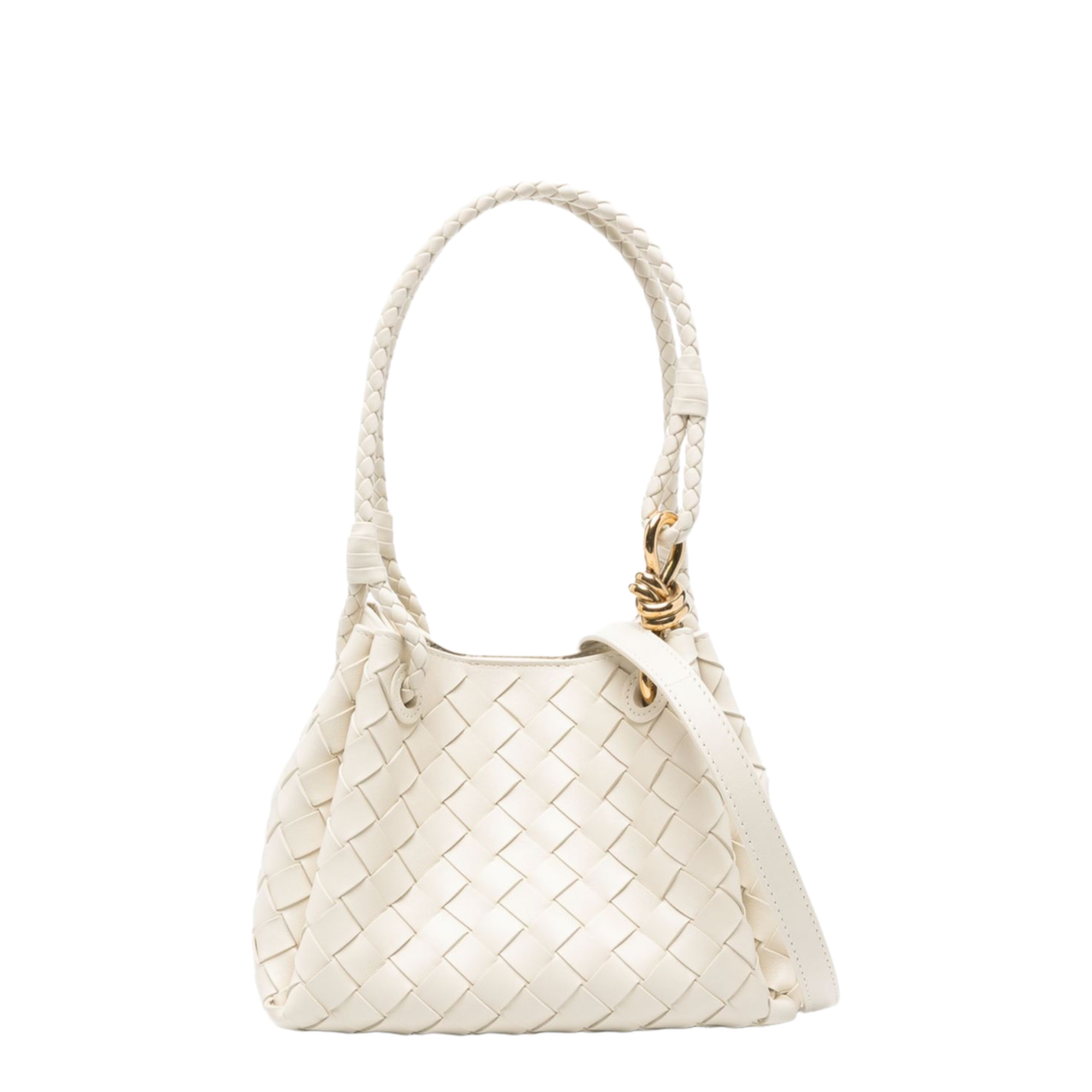 Parachute Small Leather Shoulder Bag - Sea Salt