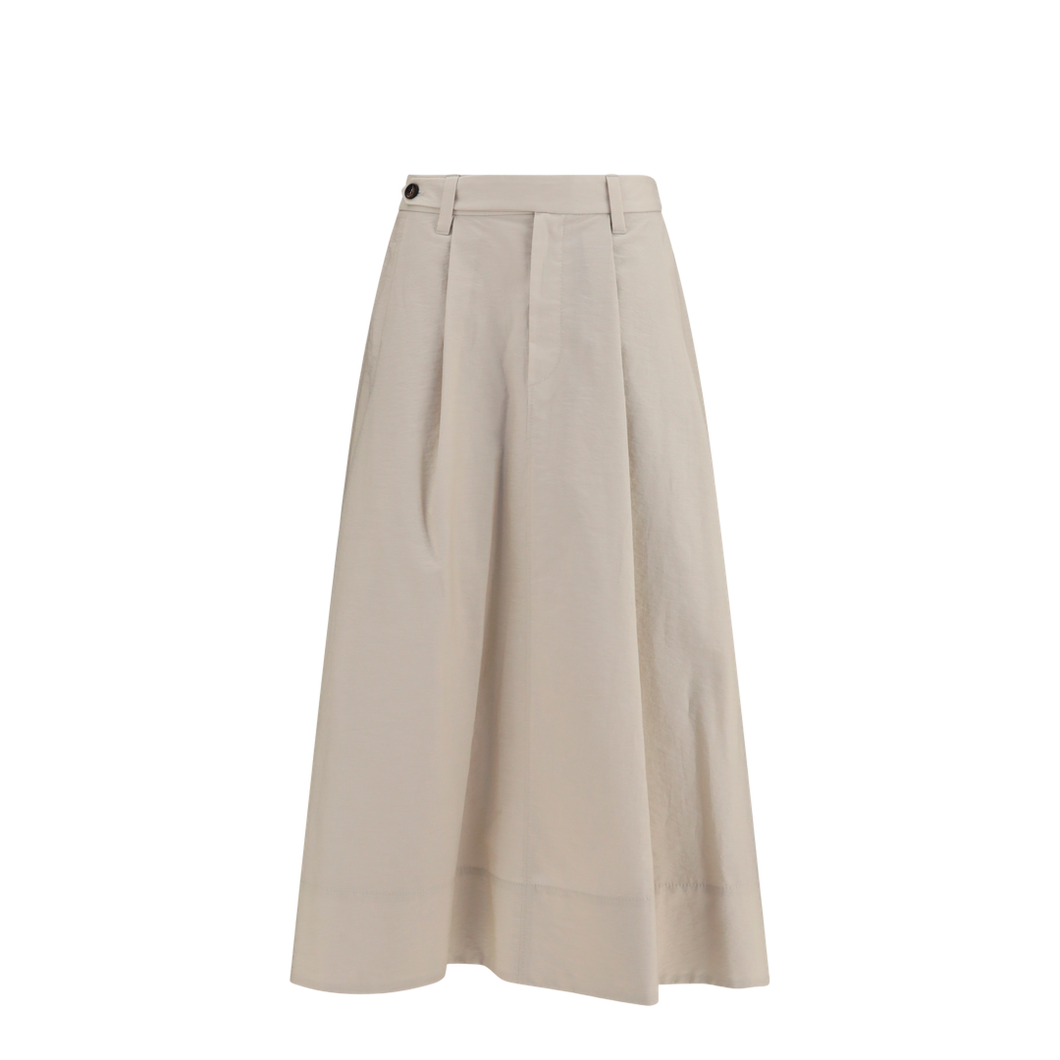 MAYFEYR - Brunello Cucinelli - Cotton Poplin Skirt With Monili Detail - M0F79G3951