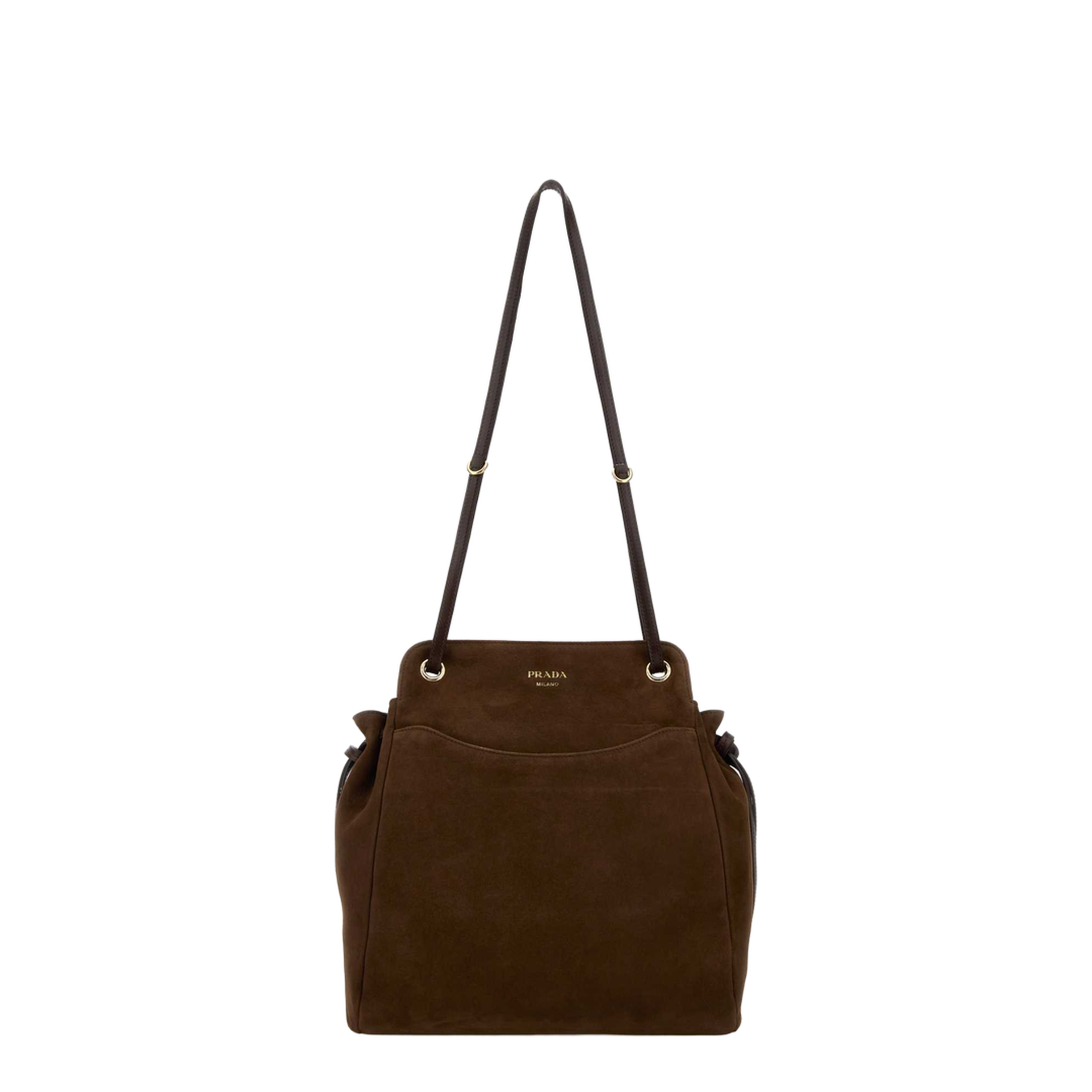 Brow Suede Medium Carry Bucket Bag