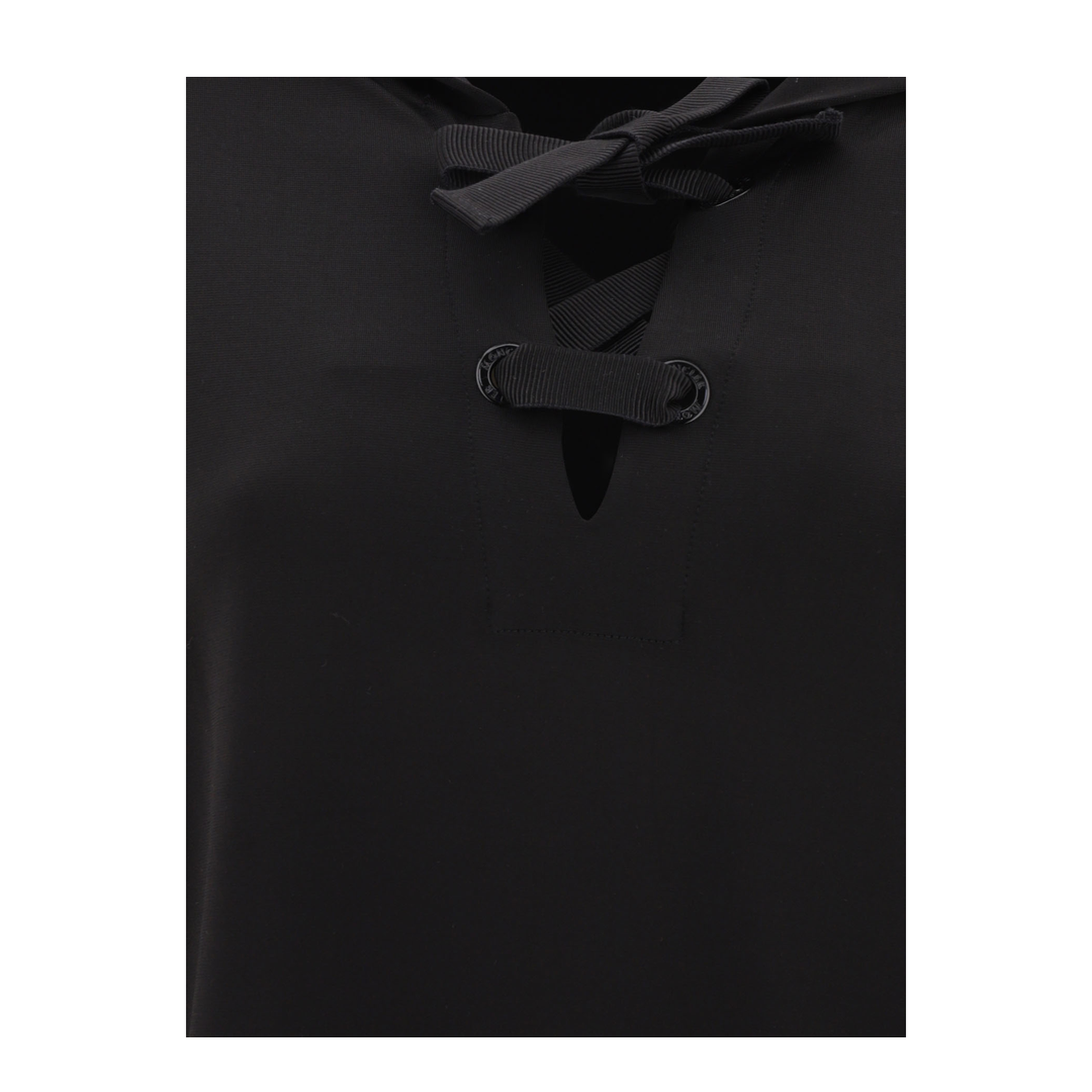 Black Viscose Hoodie