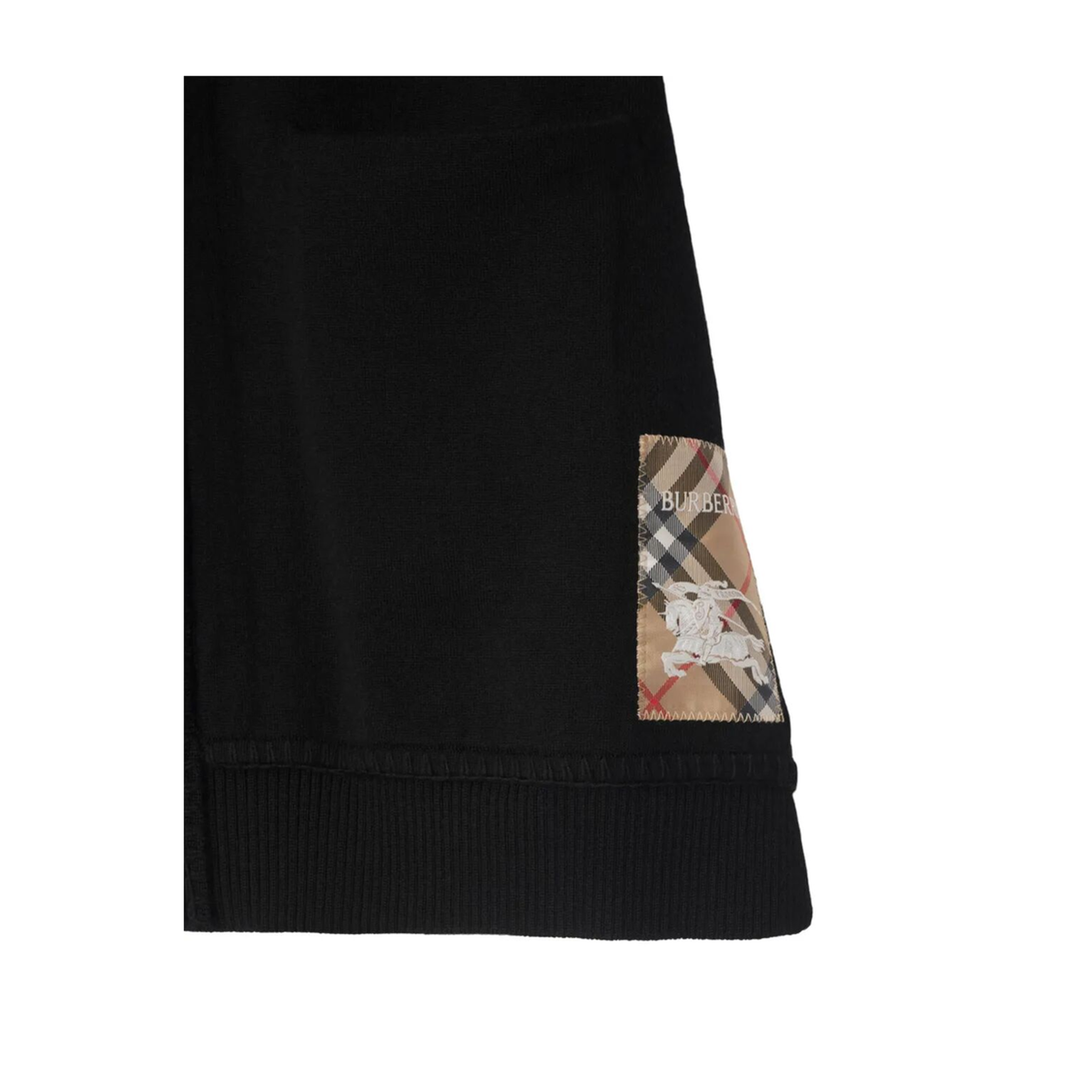 MAYFEYR - Burberry Kids - Check Label Wool Blend Cape - 8101865BLACK