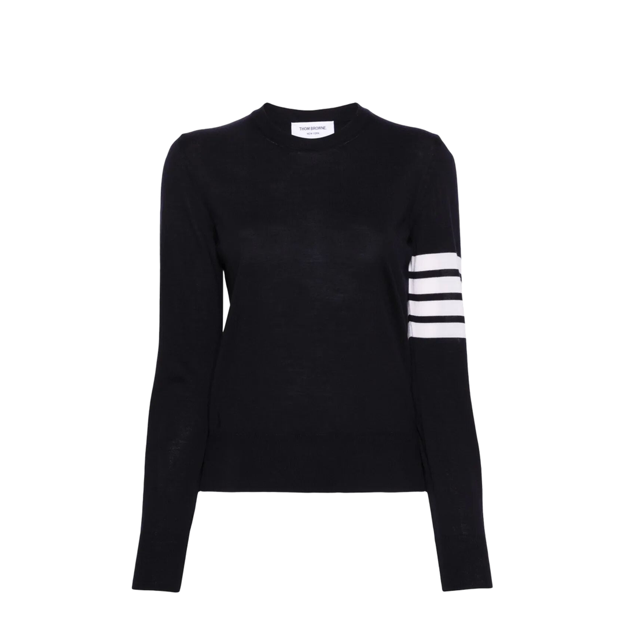 MAYFEYR - Thom Browne - Wool 4-Bar Relaxed Pullover - FKA280AY1014