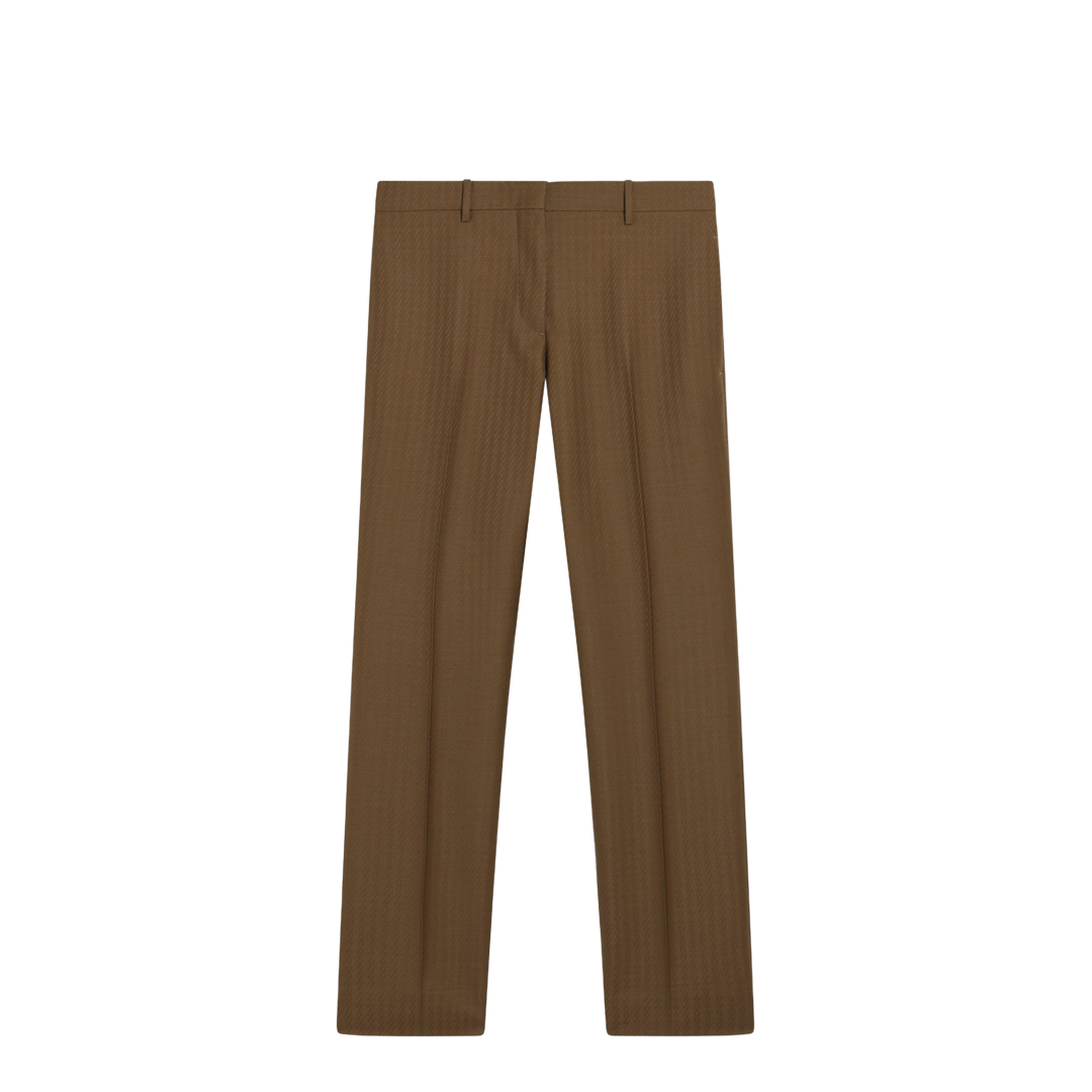 Brown Wool and Mohair Trousers