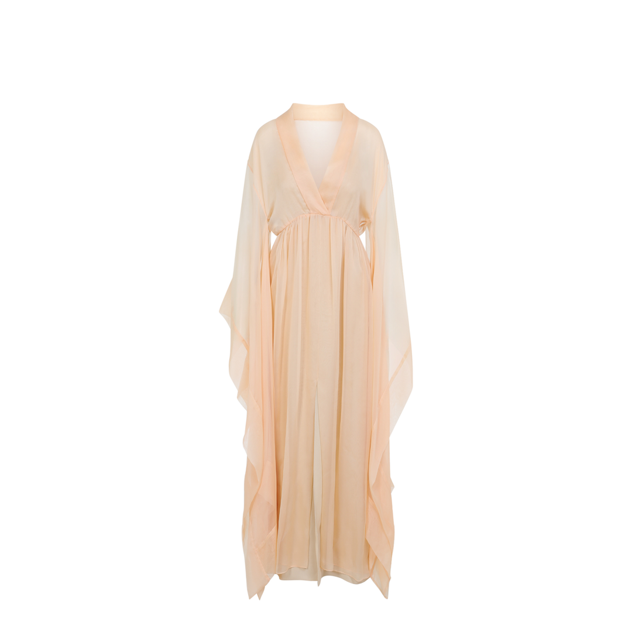 MAYFEYR - ALBERTA FERRETTI - Beige Chiffon Long Dress - A046201150016