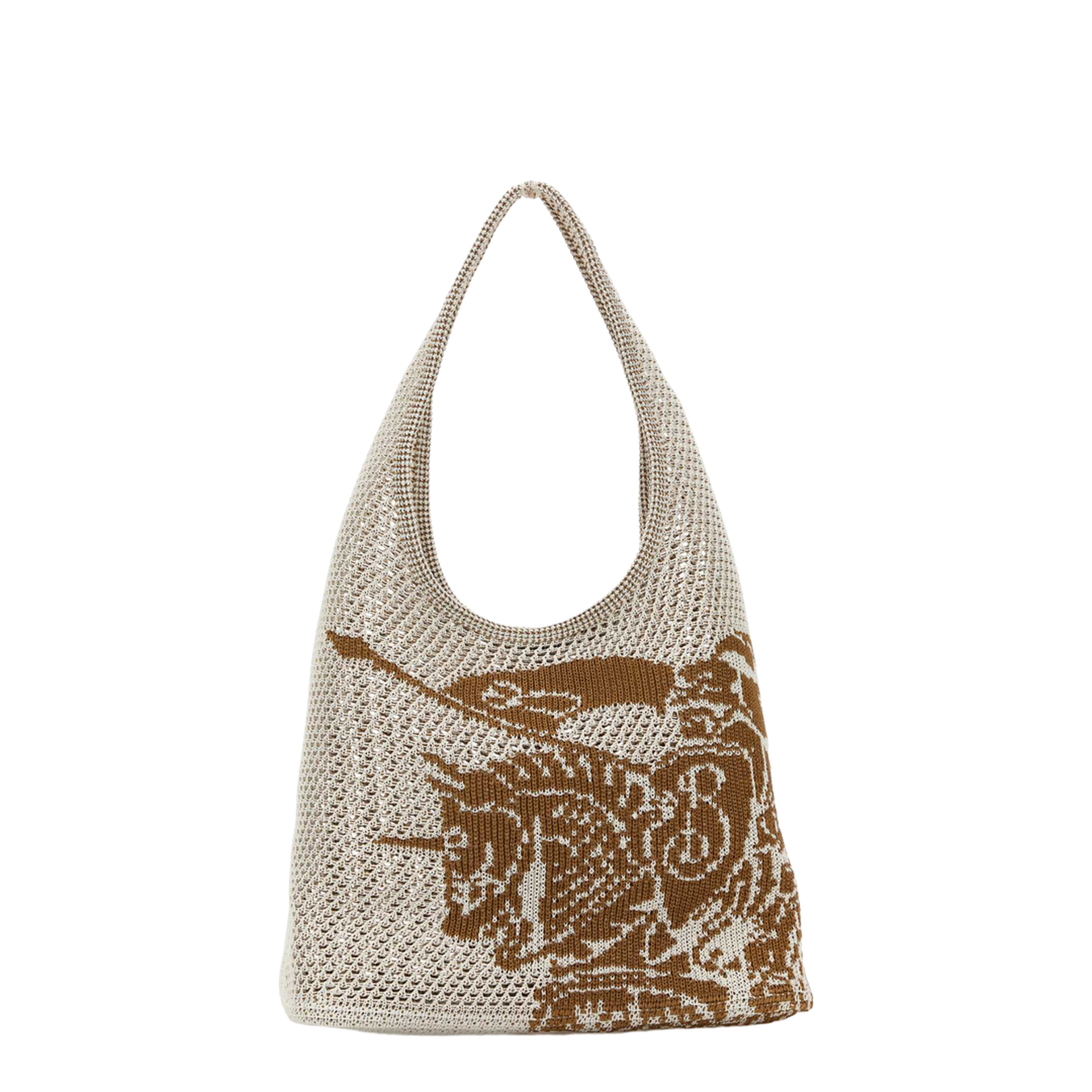 White Crochet Shopping Bag