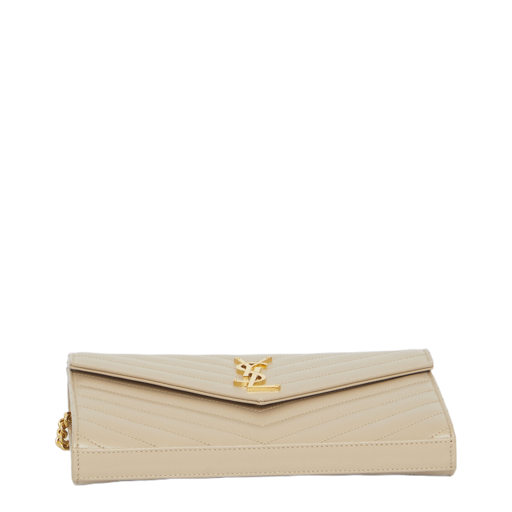 Classic Cassandre Chain Wallet In Grain De Poudre Leather