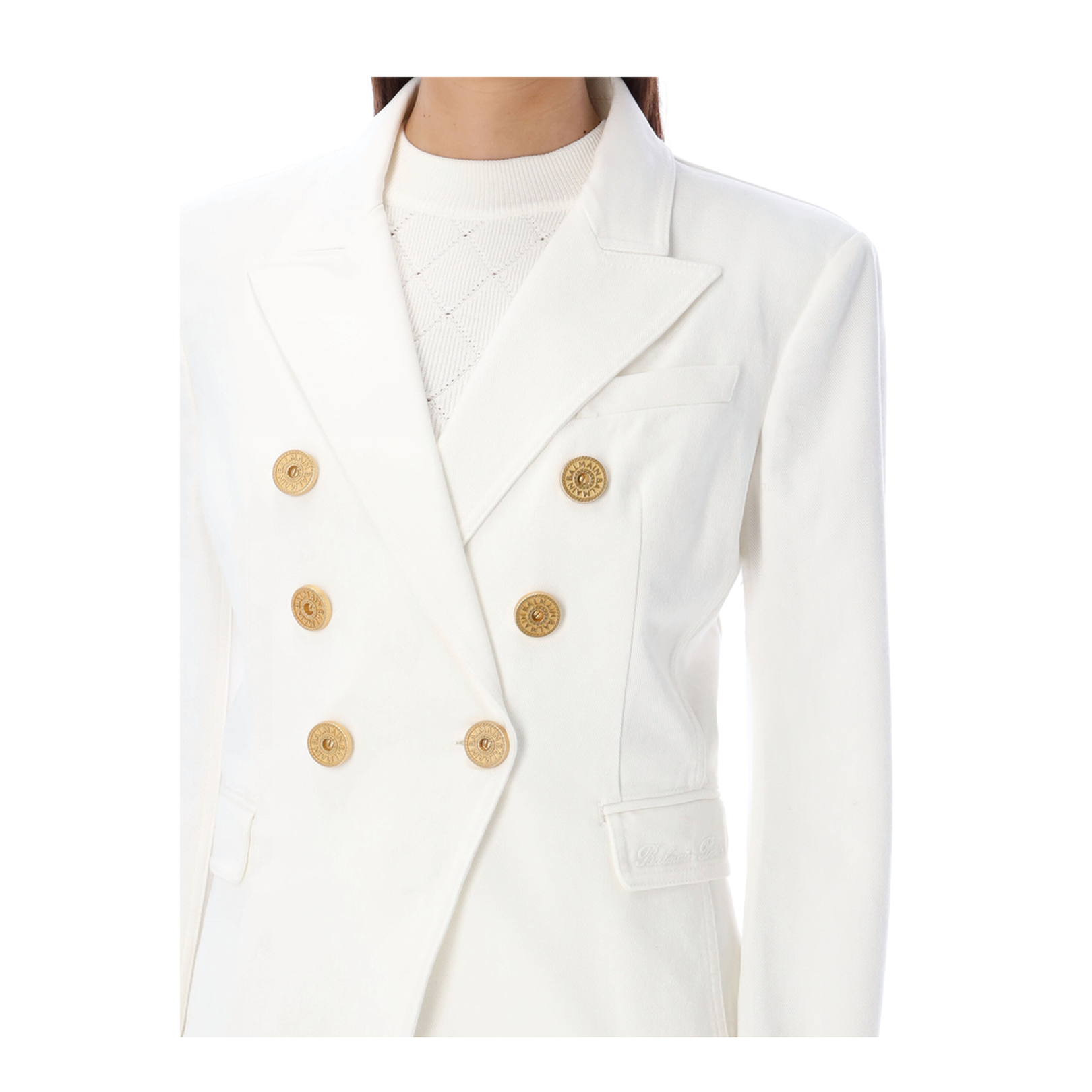 Denim 6-Button Jacket