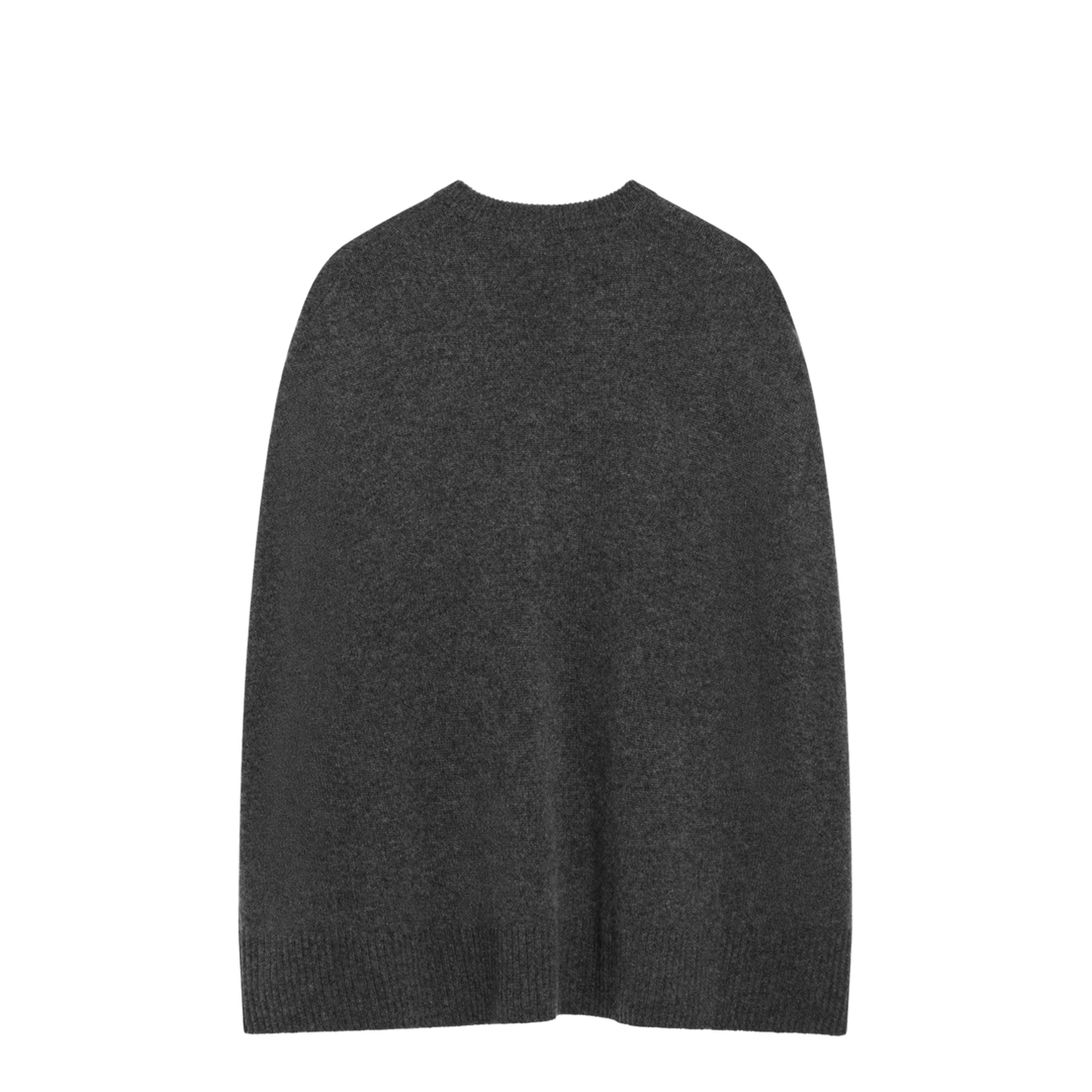 MAYFEYR - Toteme - Grey Cashmere Cape Sweater - 261-WRT0635YA0235083