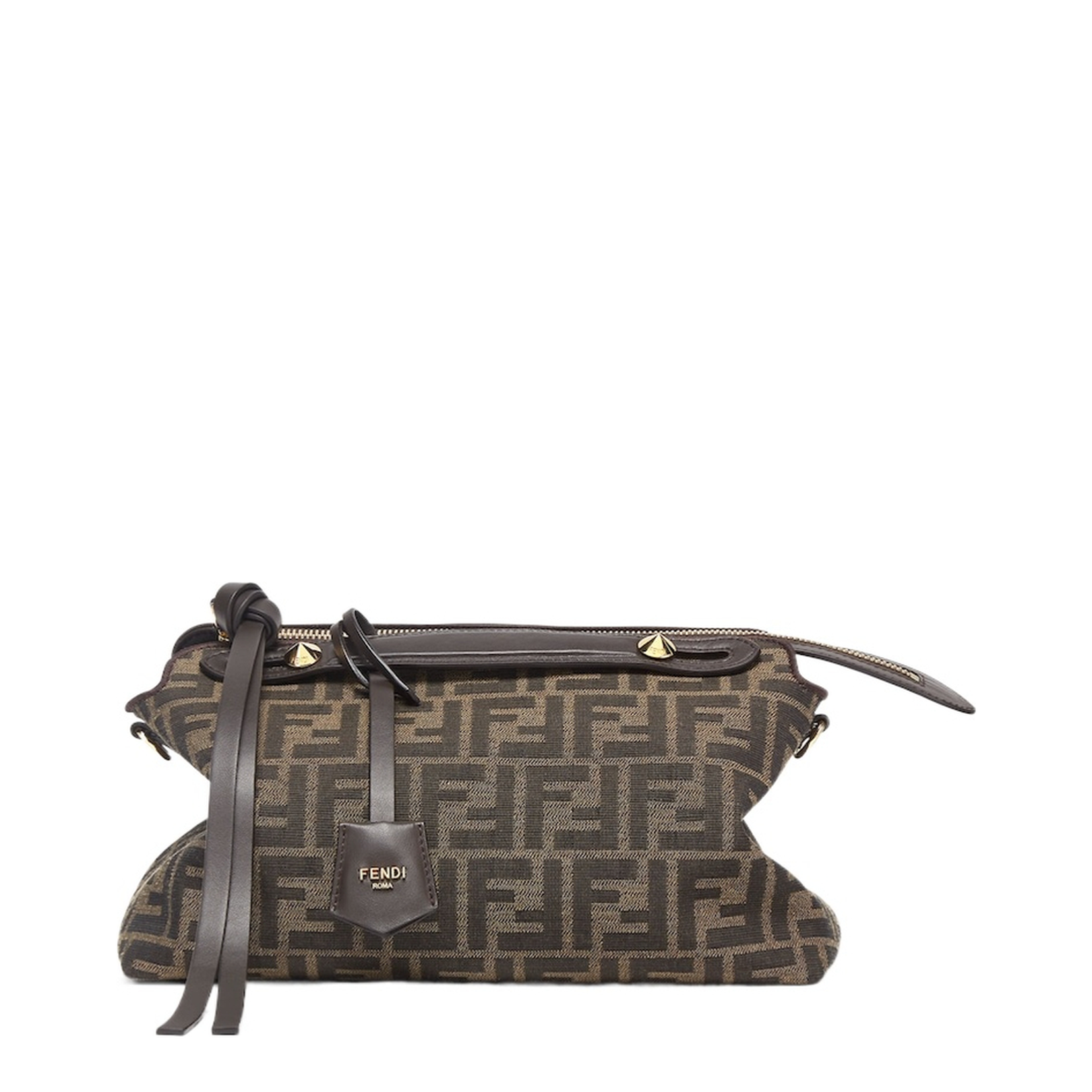 By The Way Medium Jacquard Shoulder Bags - Brown