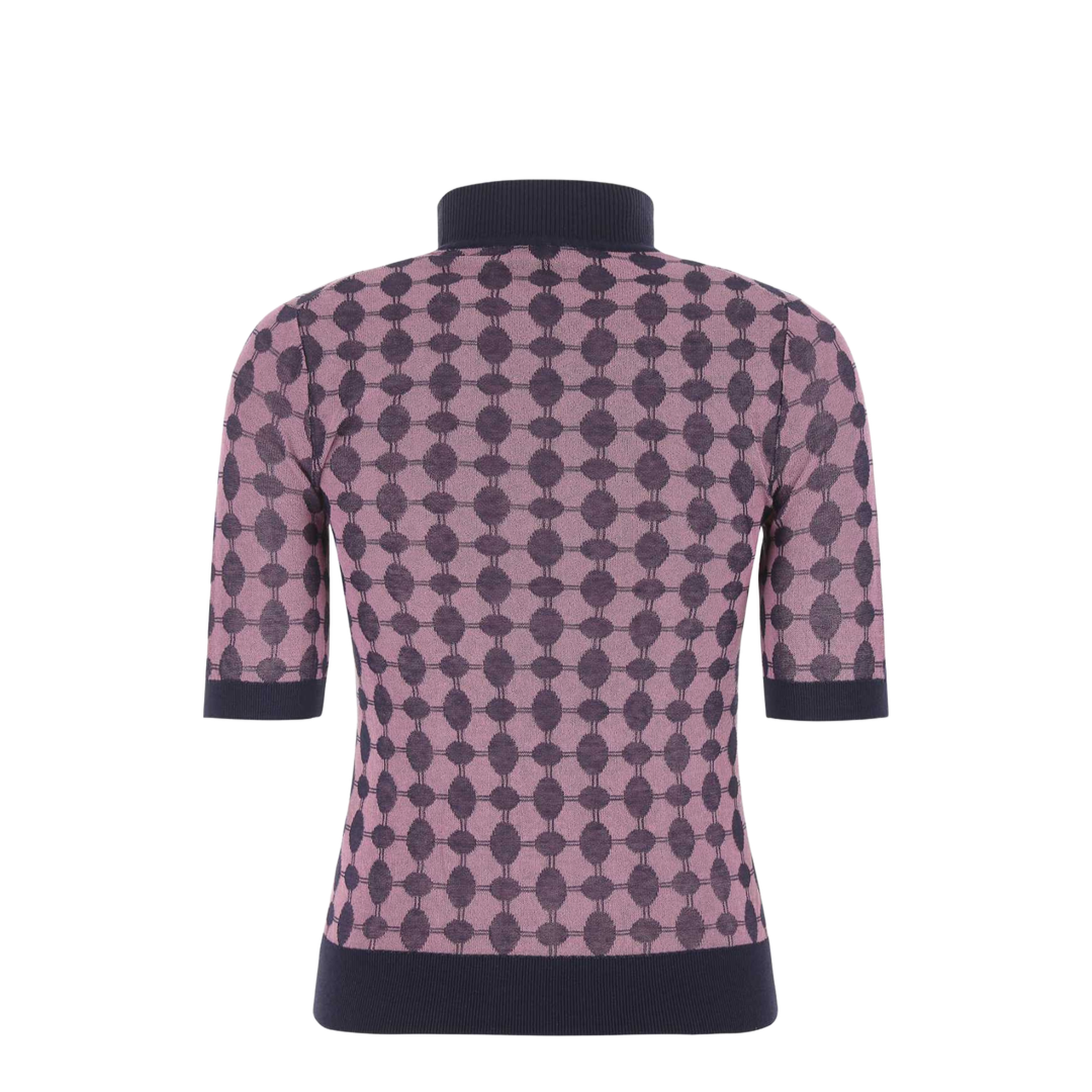 Patterned Turtleneck