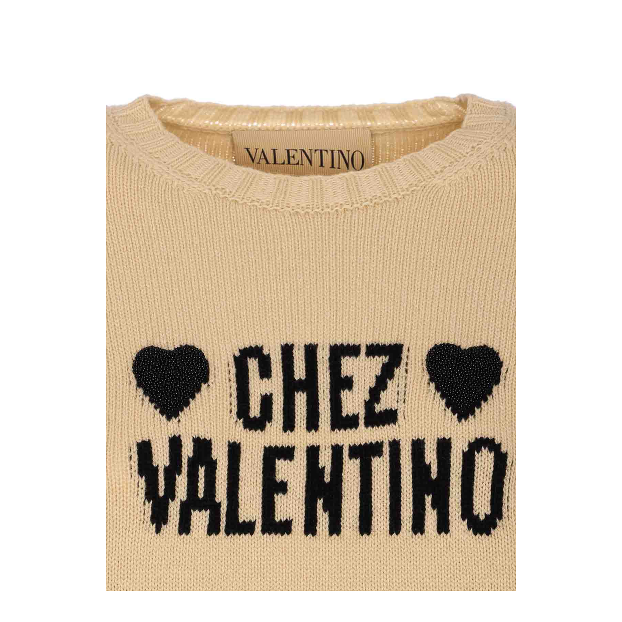 Beige Chez Logo Sweater