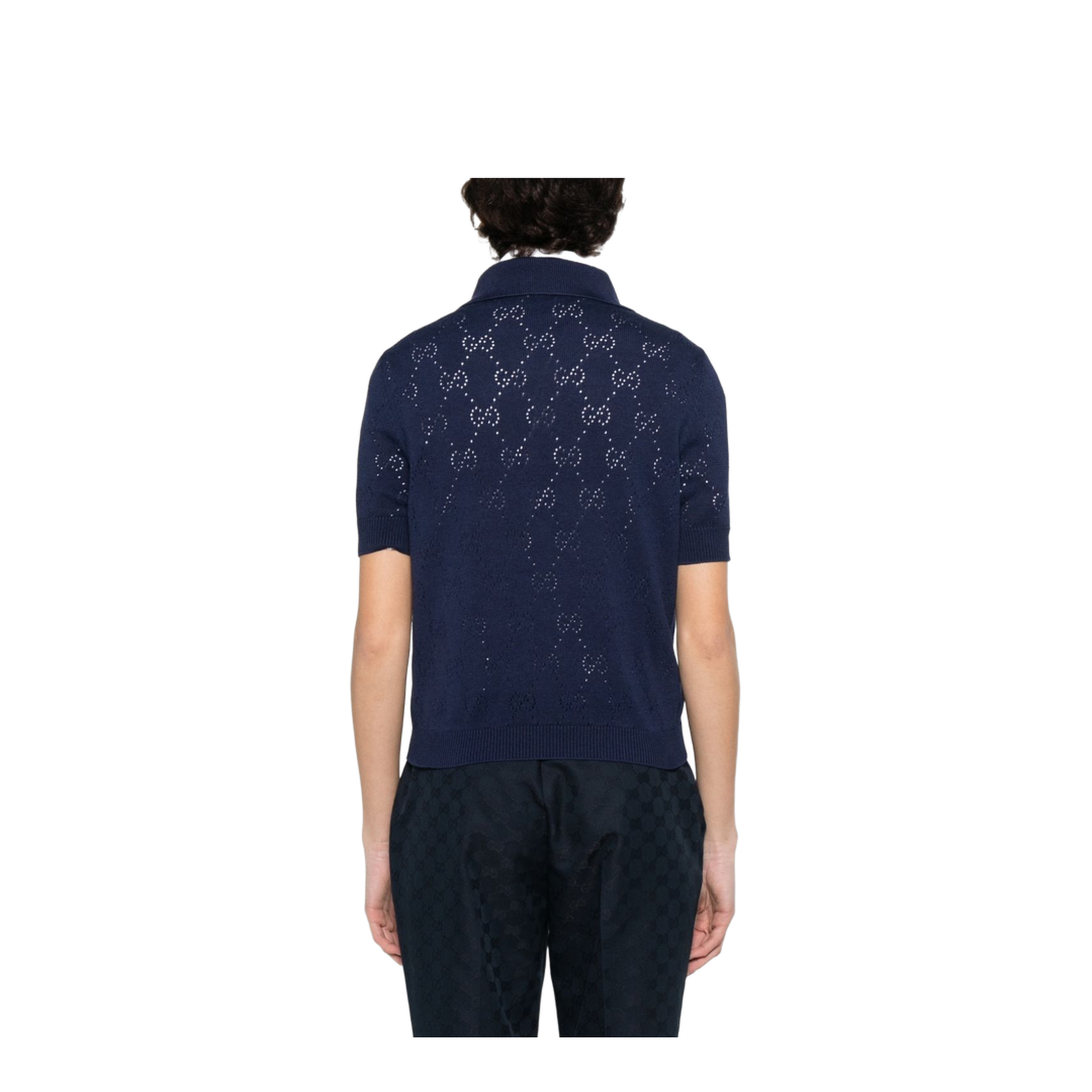 Silk and Cotton Polo Shirt