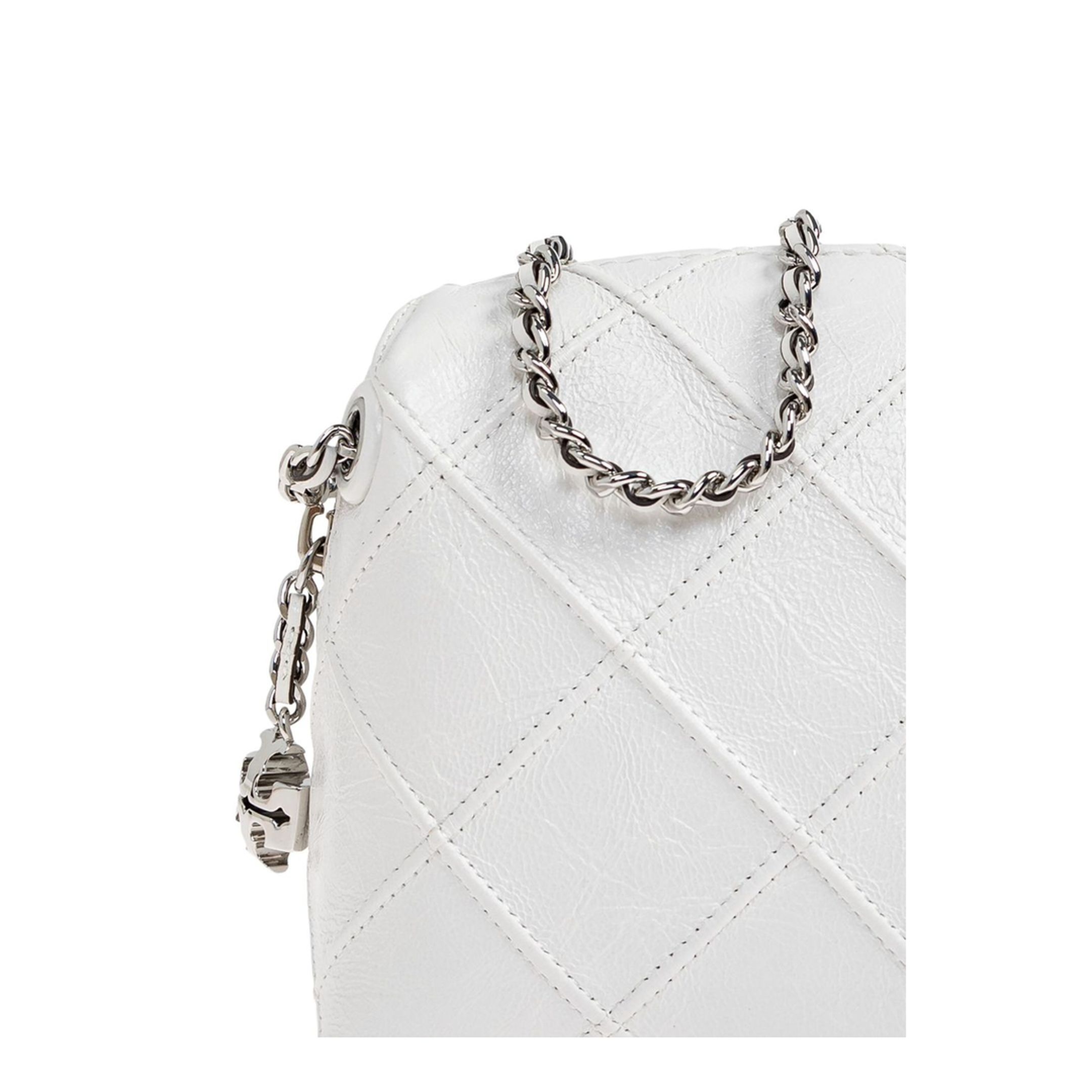 Fleming Soft Crossbody Bag Napa Leather - Vanilla Soft Serve