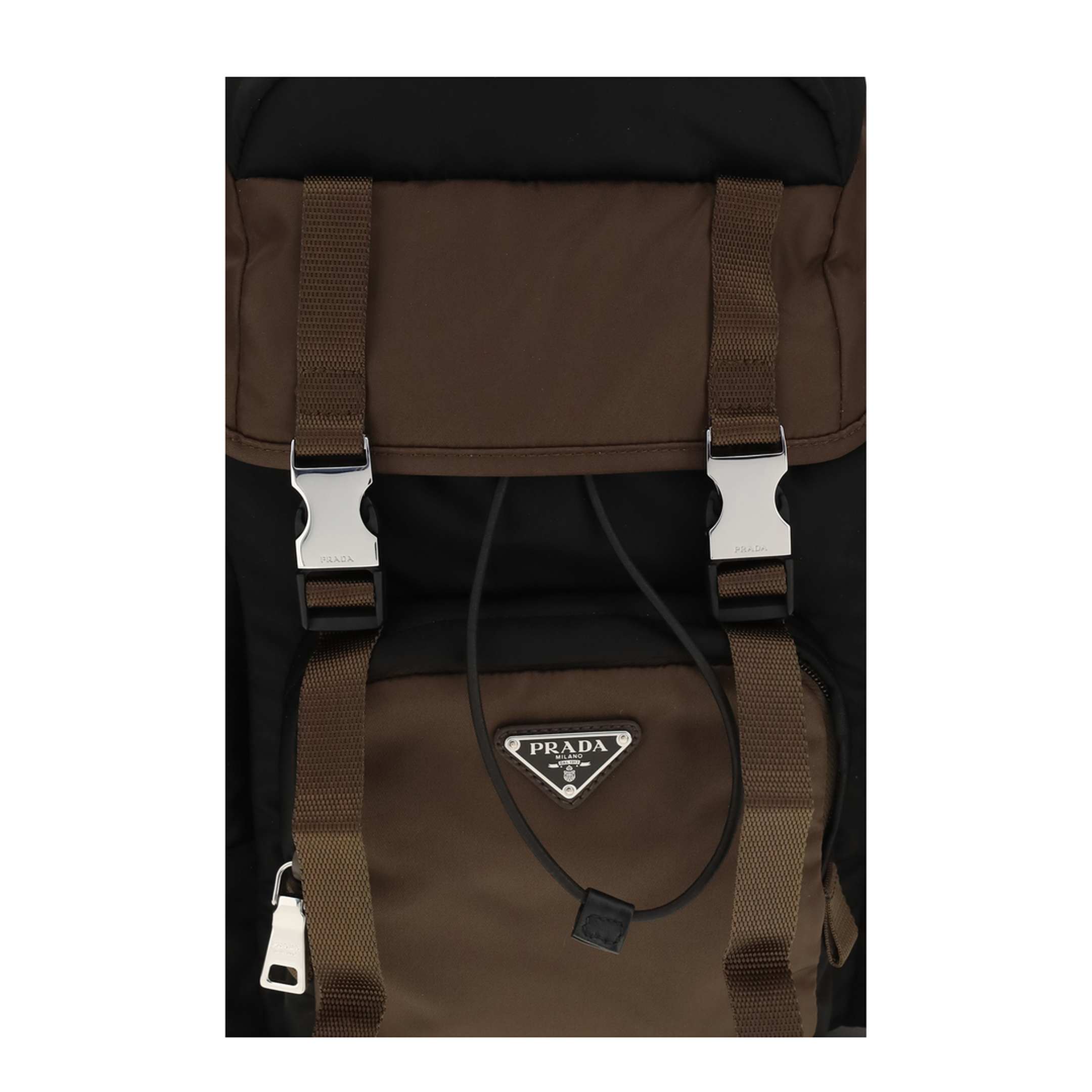 MAYFEYR - Prada - Backpack In Re-Nylon And Leather - 2VZ121VDOM2DMG