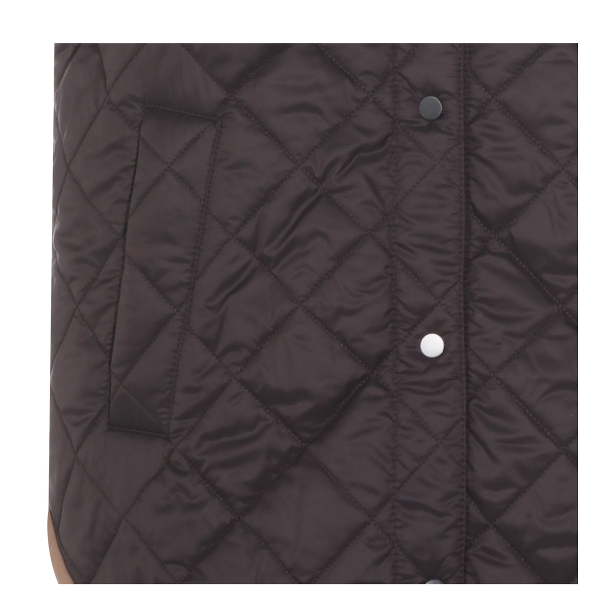 Padded Vest Nylon Brown