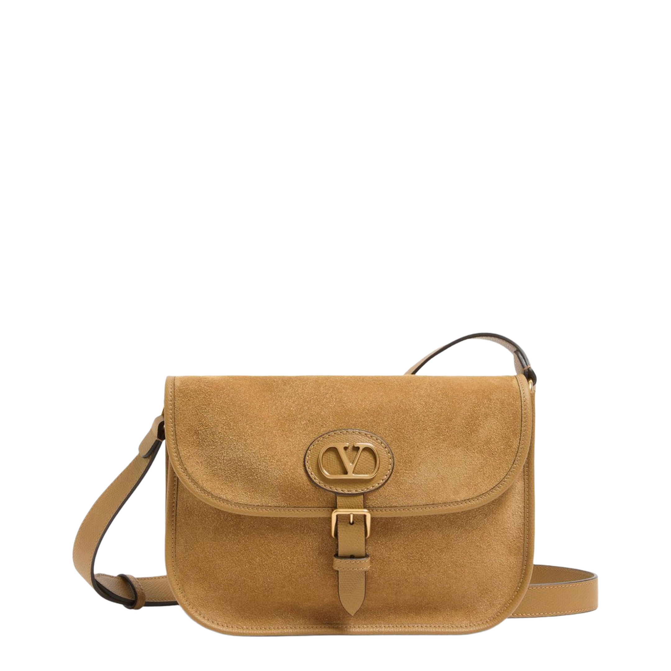Antibes Suede Shoulder Bag - Havana Beige
