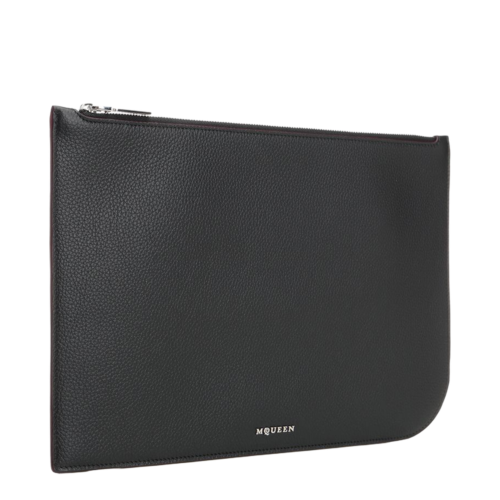 Black Leather Clutch Bag