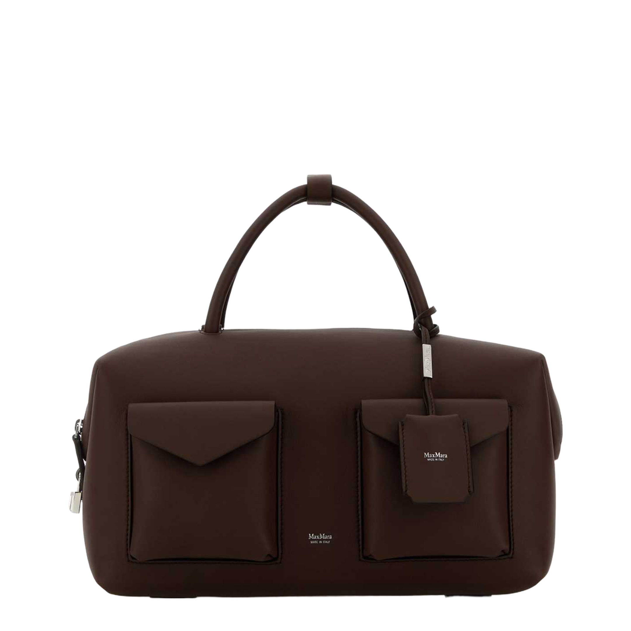 Chocolate Leather Holdall Cargo Handbag