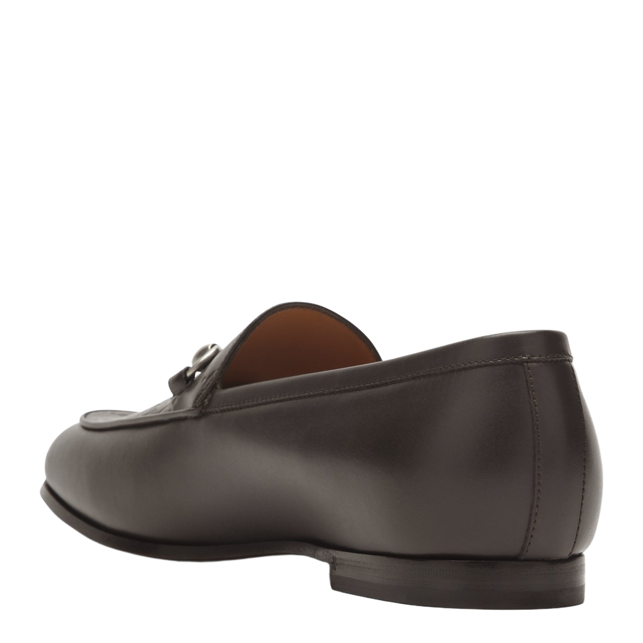 Brown Leather Moccasin with a Buckle