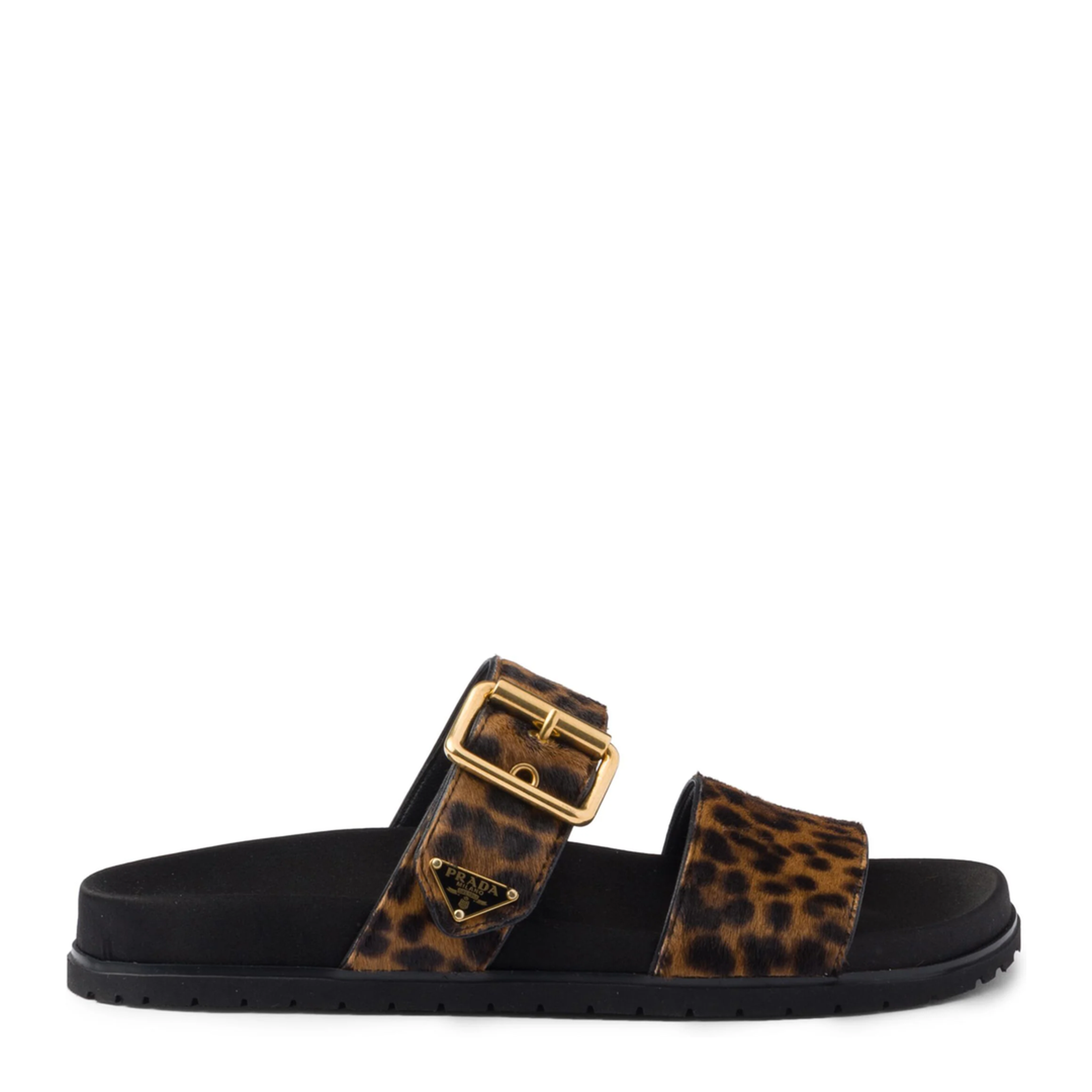 MAYFEYR - Prada - Triangle-Logo Animal-Print Sandals - 1XX715FD010XRYF0151