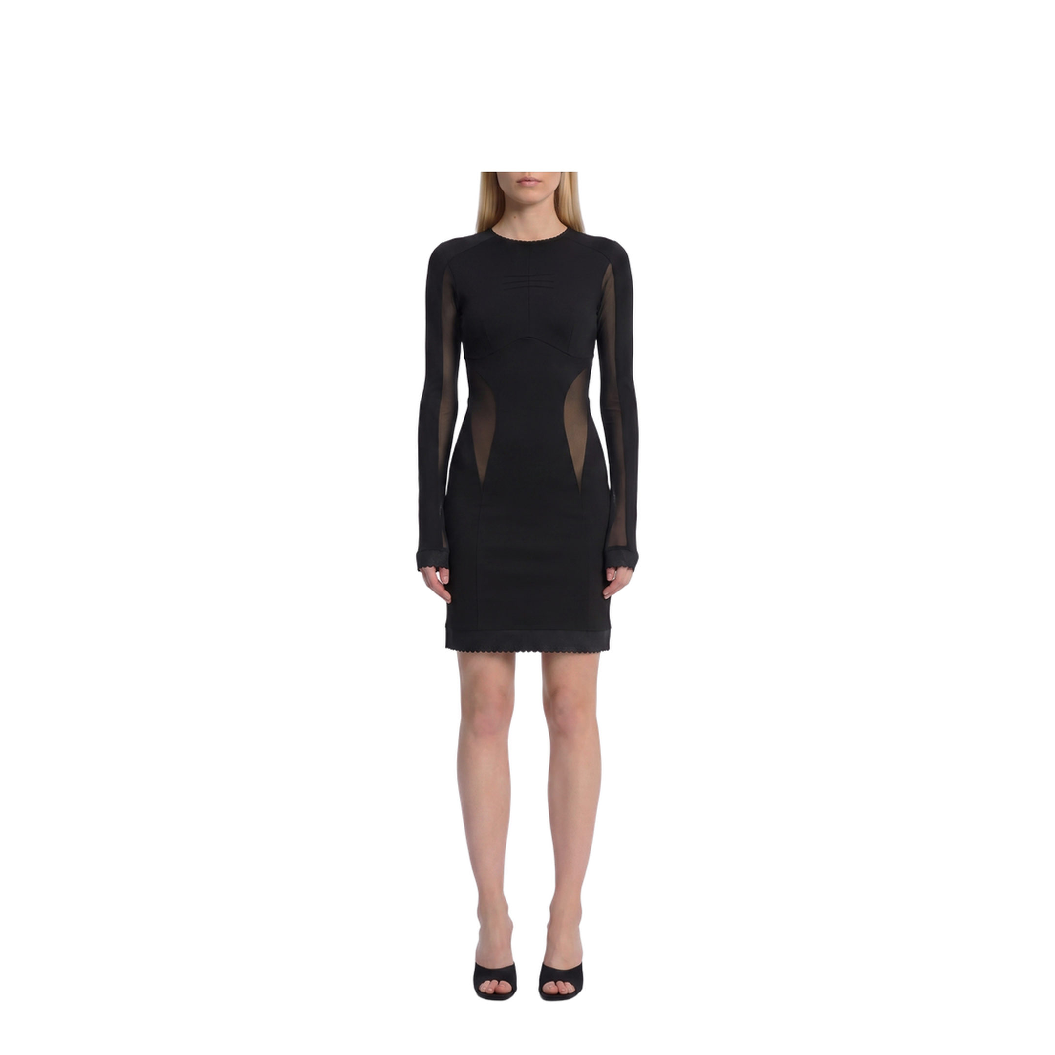 MAYFEYR - The Attico - Mini Dress With Tulle Inserts - 261WCA00533115AA100