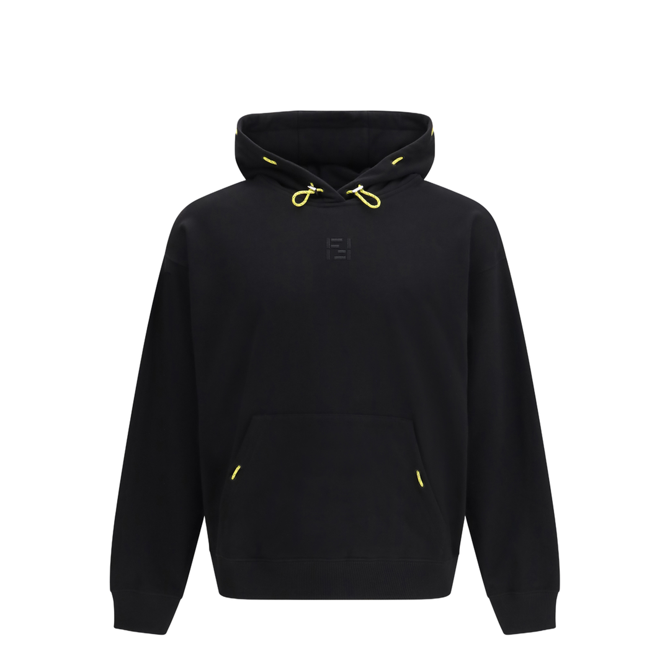 MAYFEYR - Fendi - Hooded Sweatshirt In Cotton With Embroidered Logo - FY1356AYY0