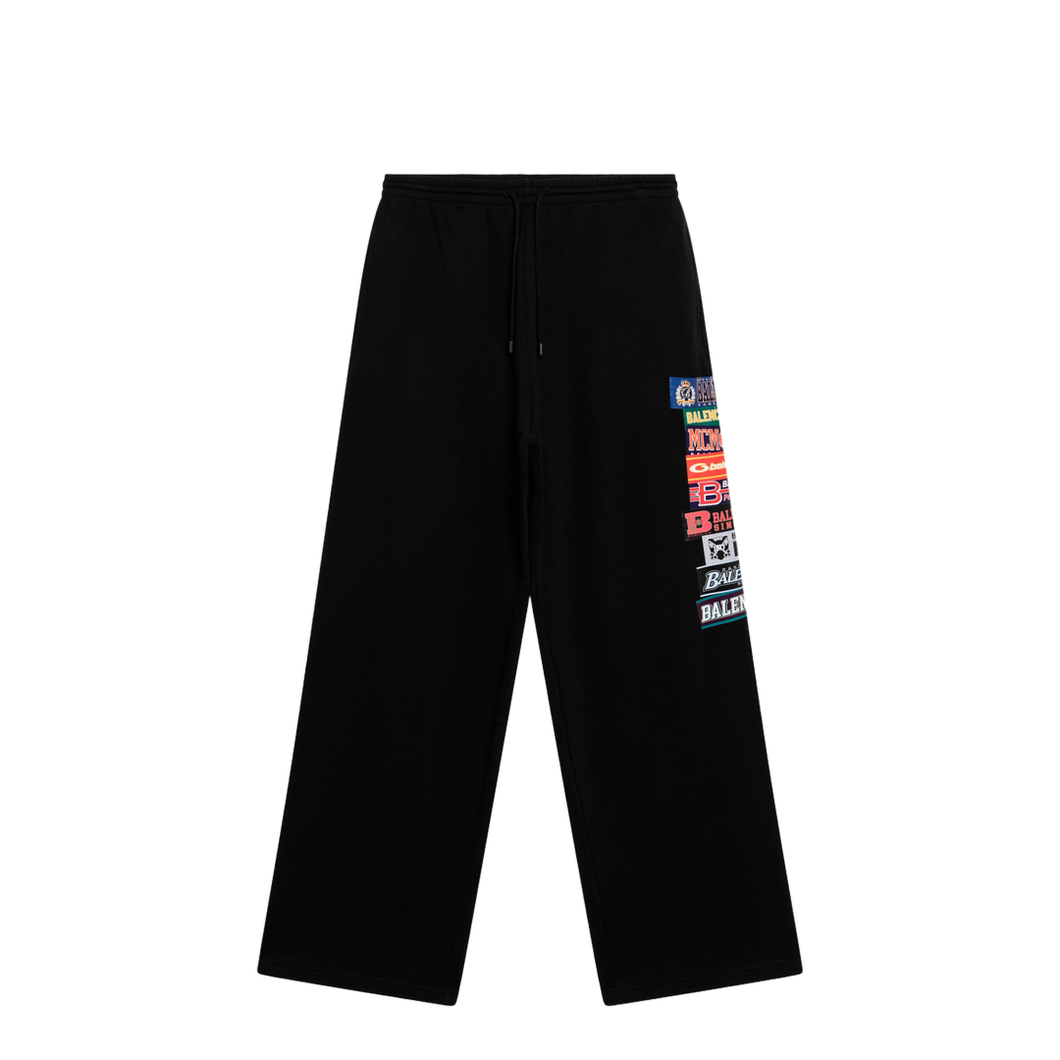 MAYFEYR - Balenciaga - Black Jogger Trousers With Logo Print - 871496TUVS81000
