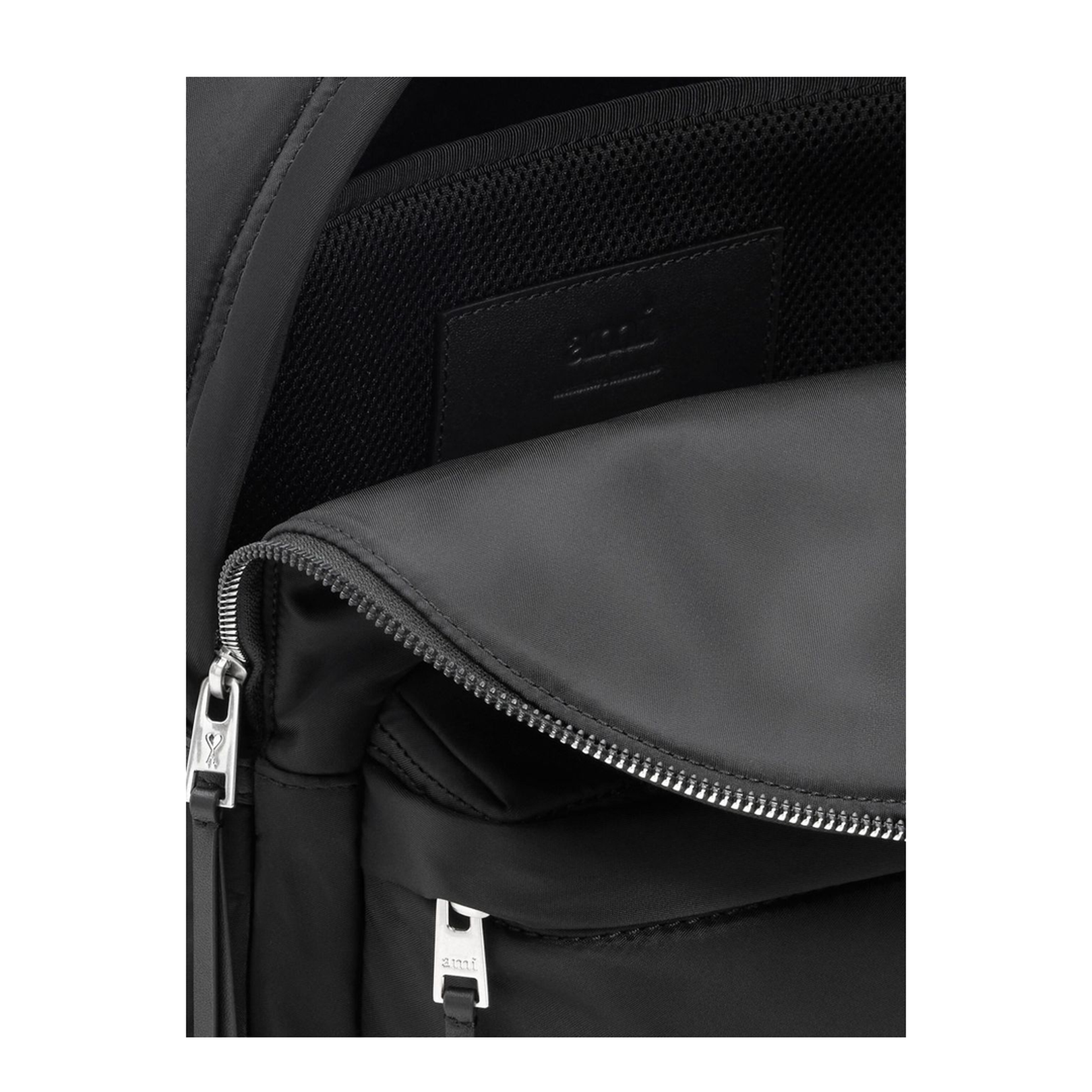 Black Nylon Canvas Marcel Backpack