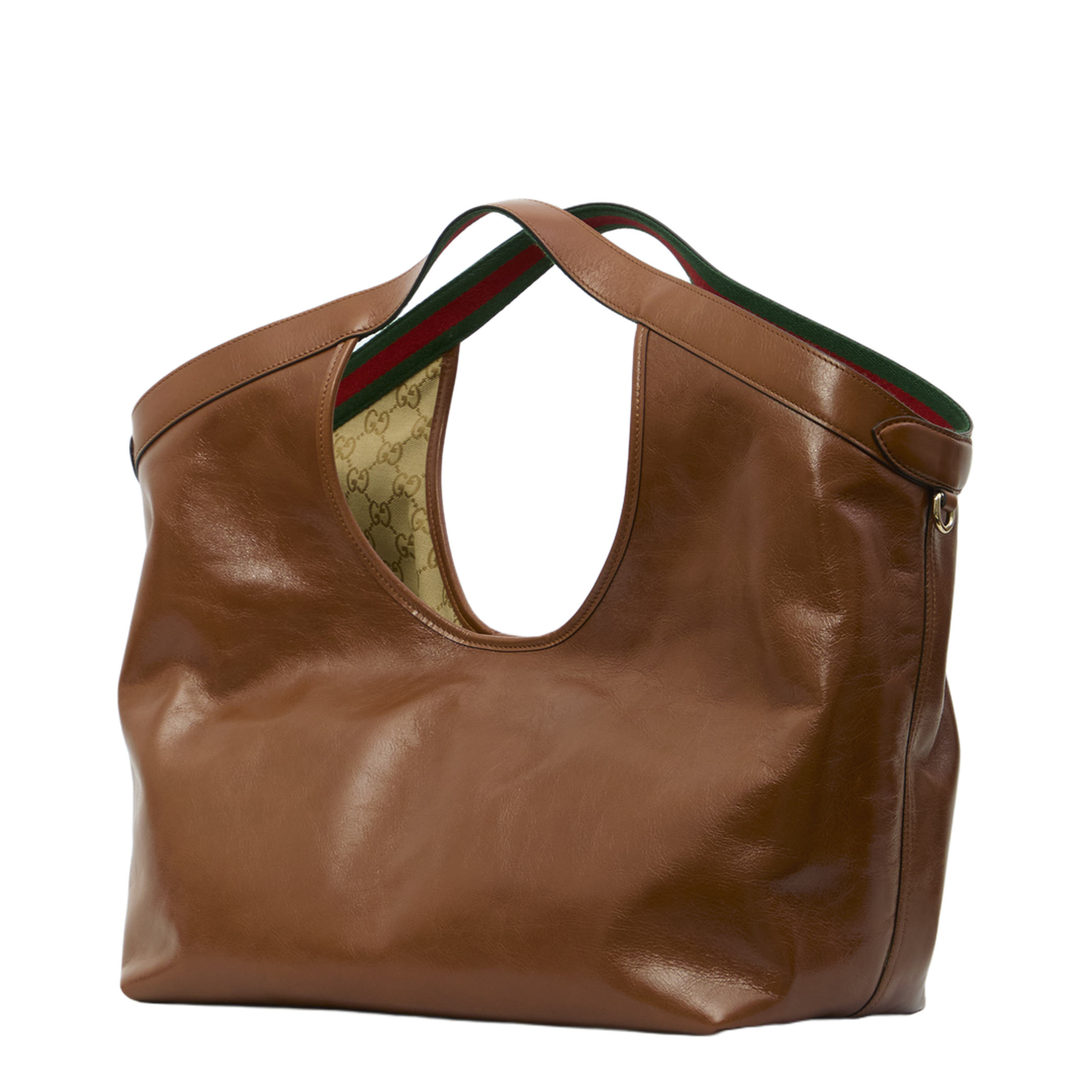 Giglio Large Calfskin Tote Bag - Dark Brown