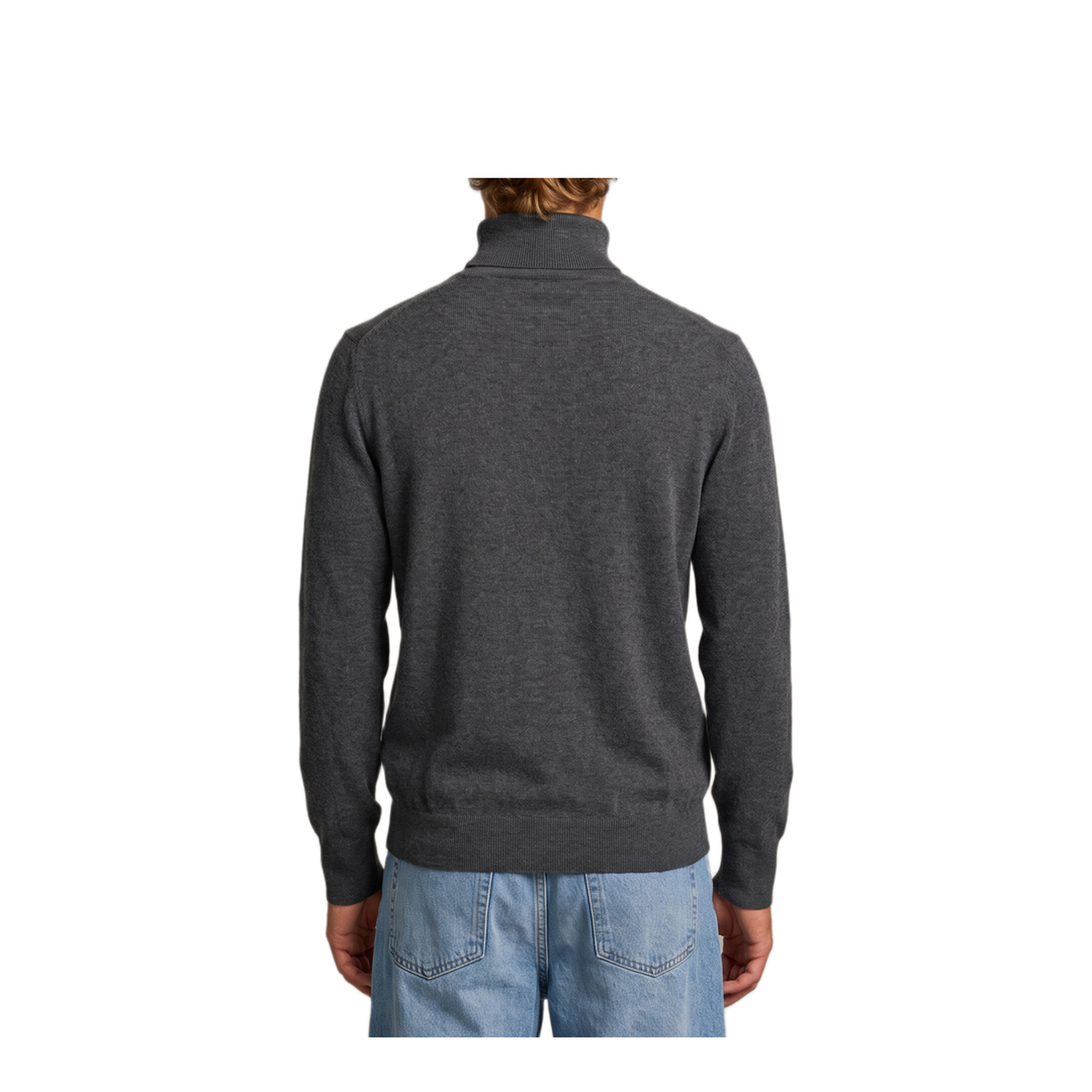 MAYFEYR - BALLANTYNE - Derby Grey Cashmere Turtleneck - B2P00212K0000920