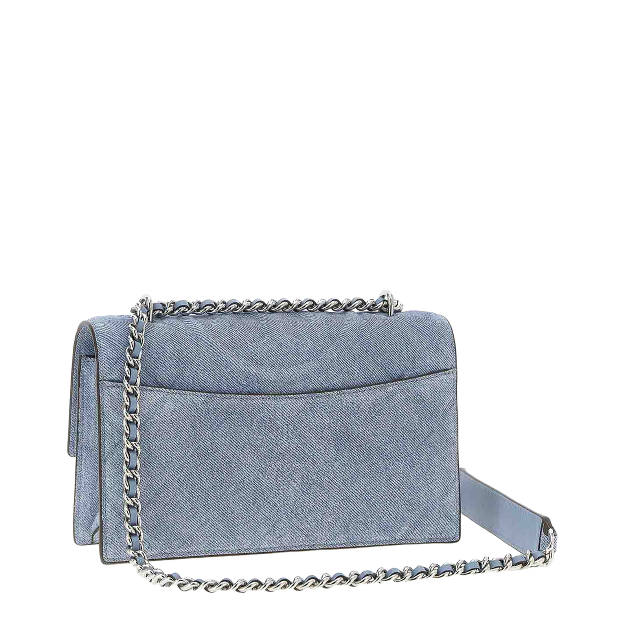Fleming Denim Small Convertible Shoulder Bag