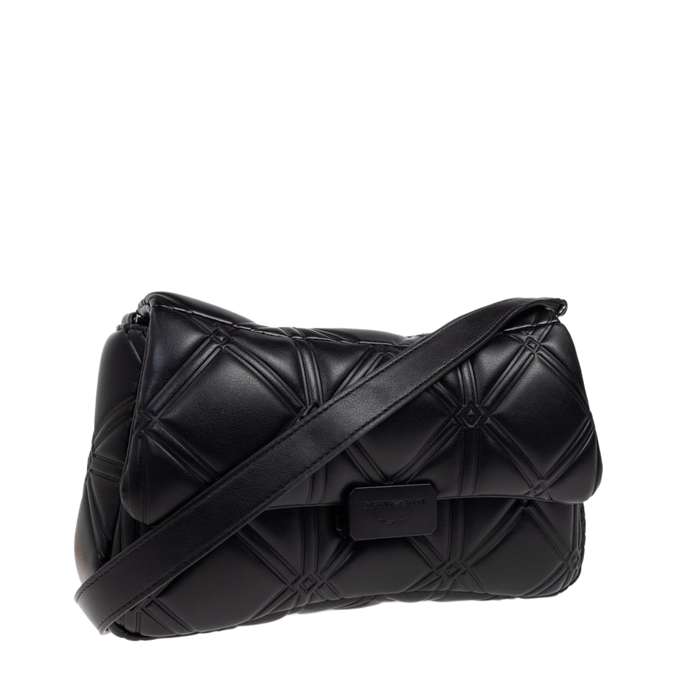 Cassandra Small Imitation Leather Shoulder Bag - Nero