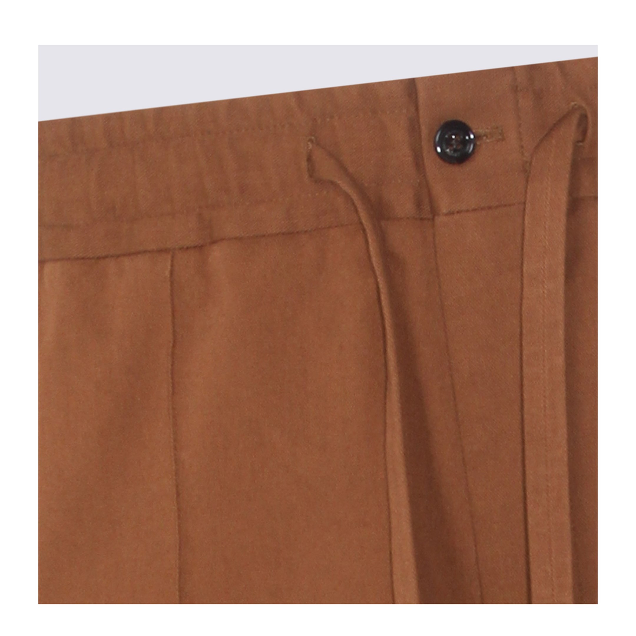 Men's Drawstring Pants Brown