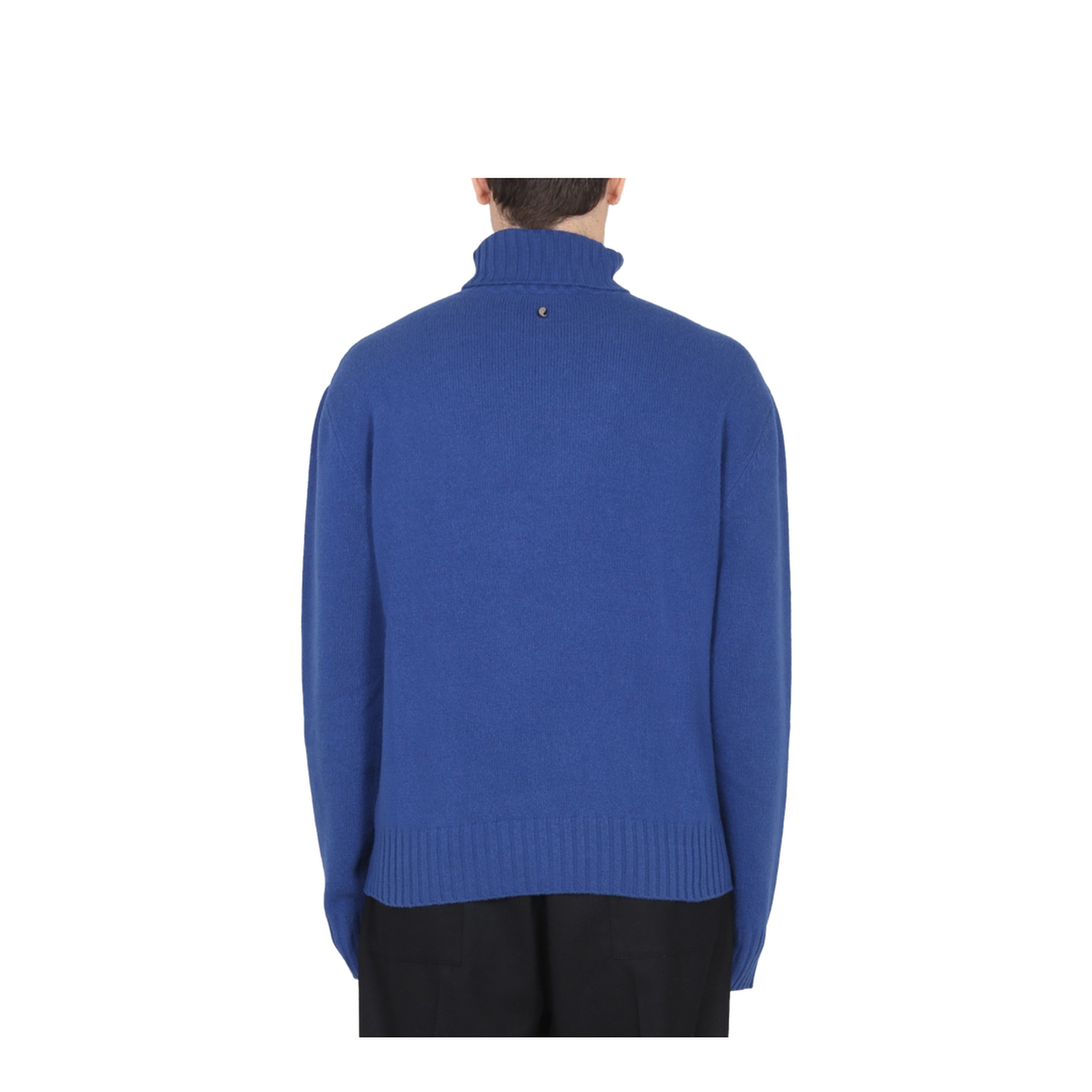 Inlaid Jacquard Turtleneck Sweater