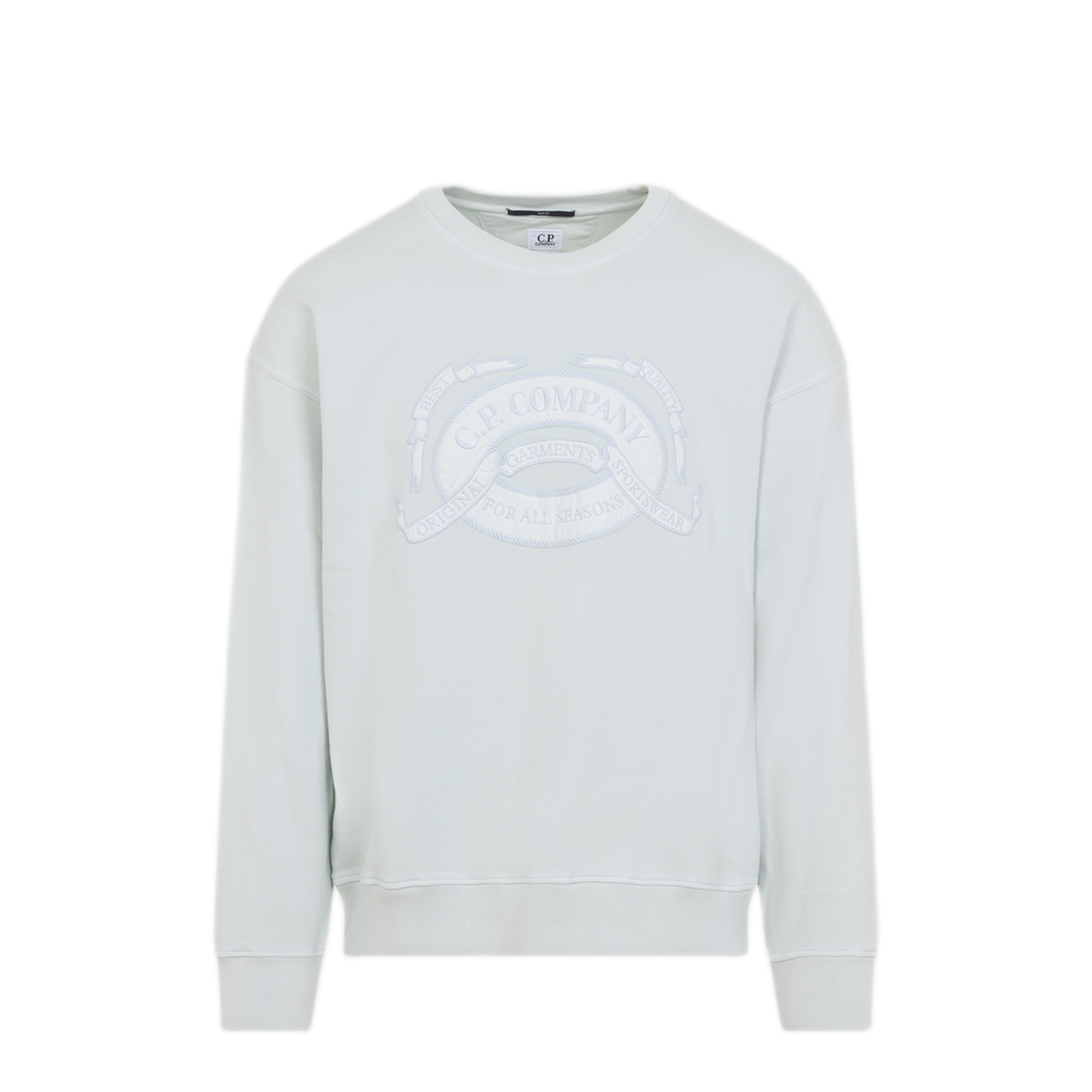 MAYFEYR - C.P. Company - Light Blue Cotton Sweatshirt - 20CMSS217A006090O804
