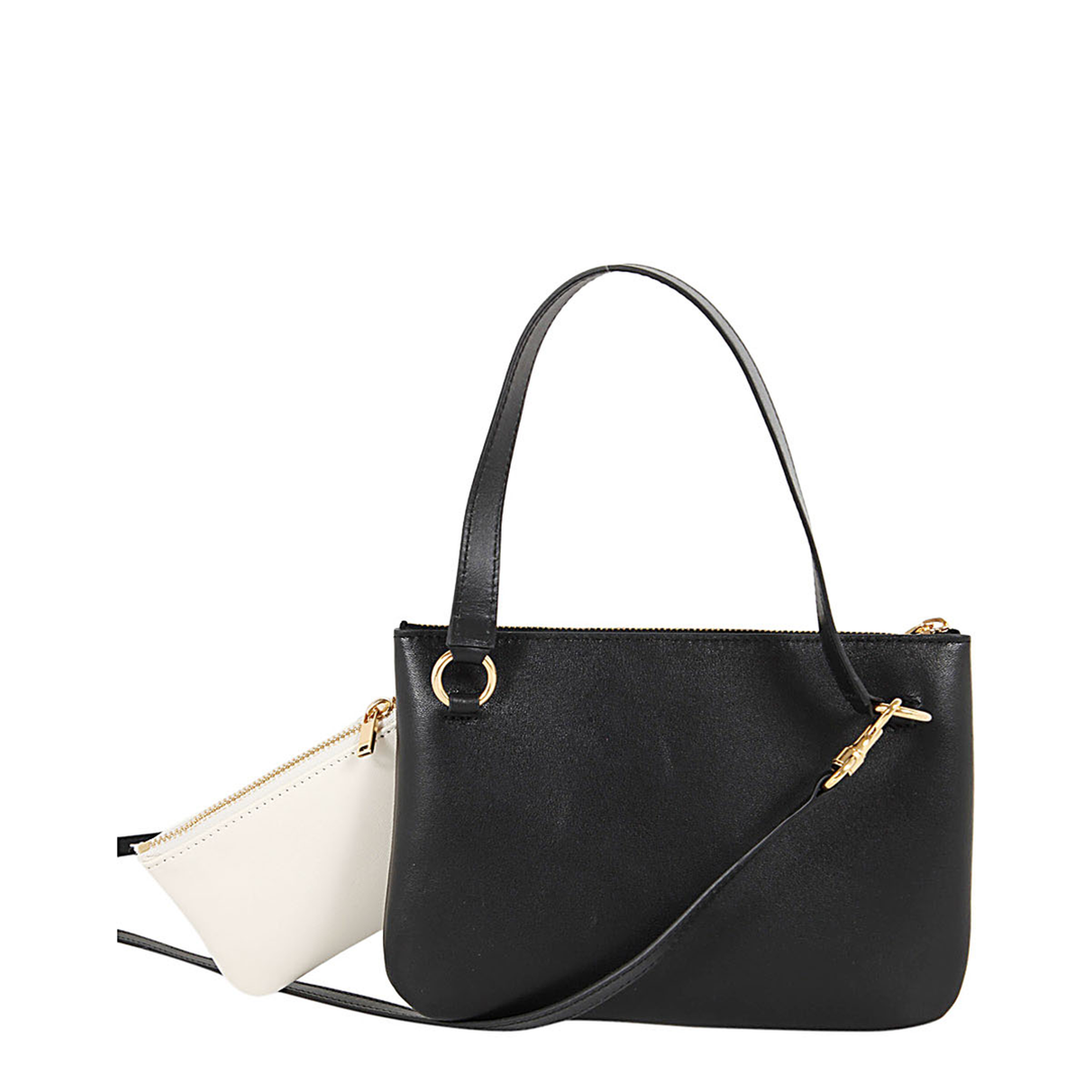 Nappa Leather Logo Print Bag